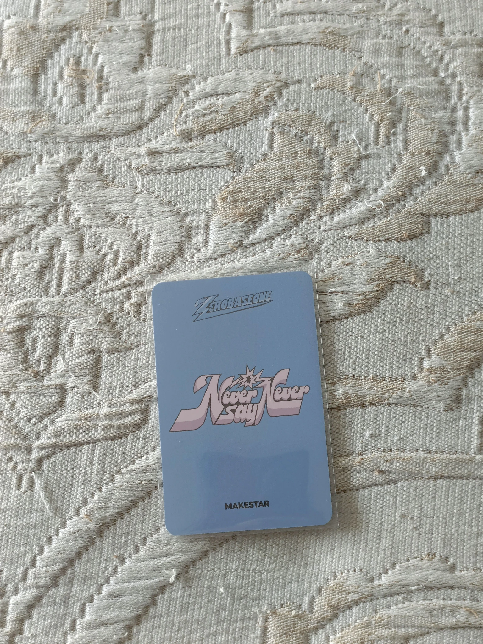 ZEROBASEONE Jiwoong ZEROBASEONE - Jiwoong - NEVER SAY NEVER Album makestar video call (fancall) pob (pre-order benefit) listing photo 2