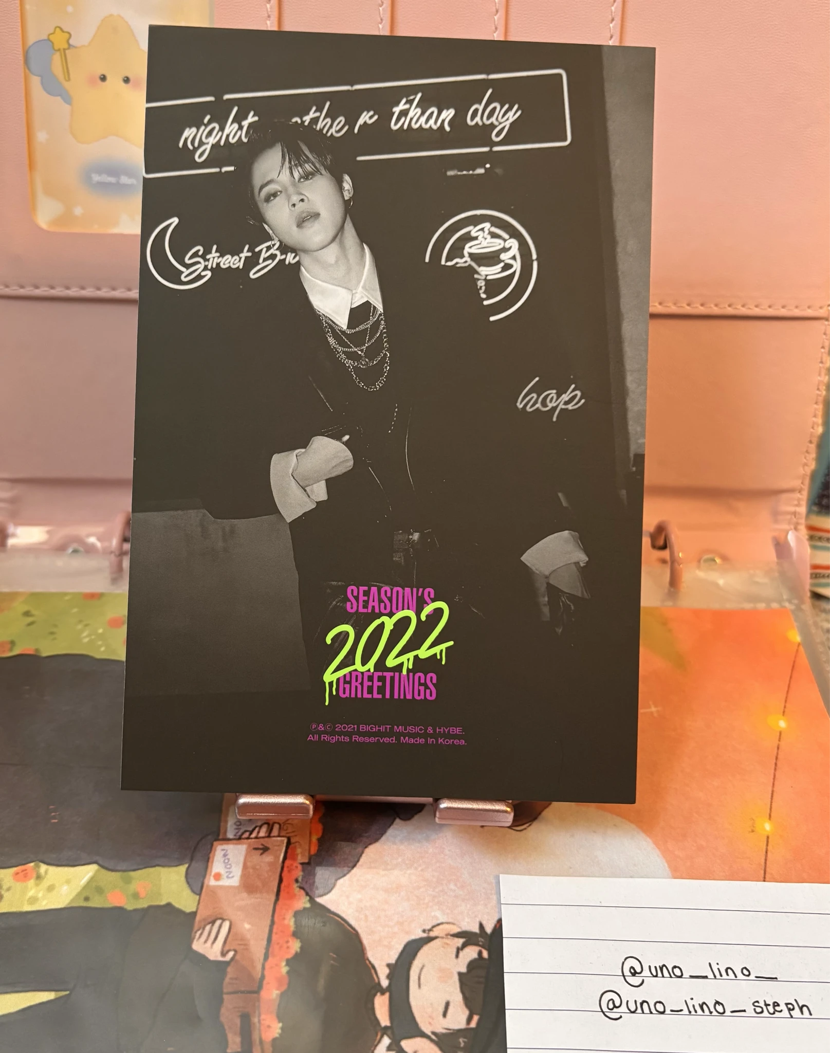 BTS Jimin BTS - Jimin - 2022 Season’s Greetings Other postcard listing photo 2