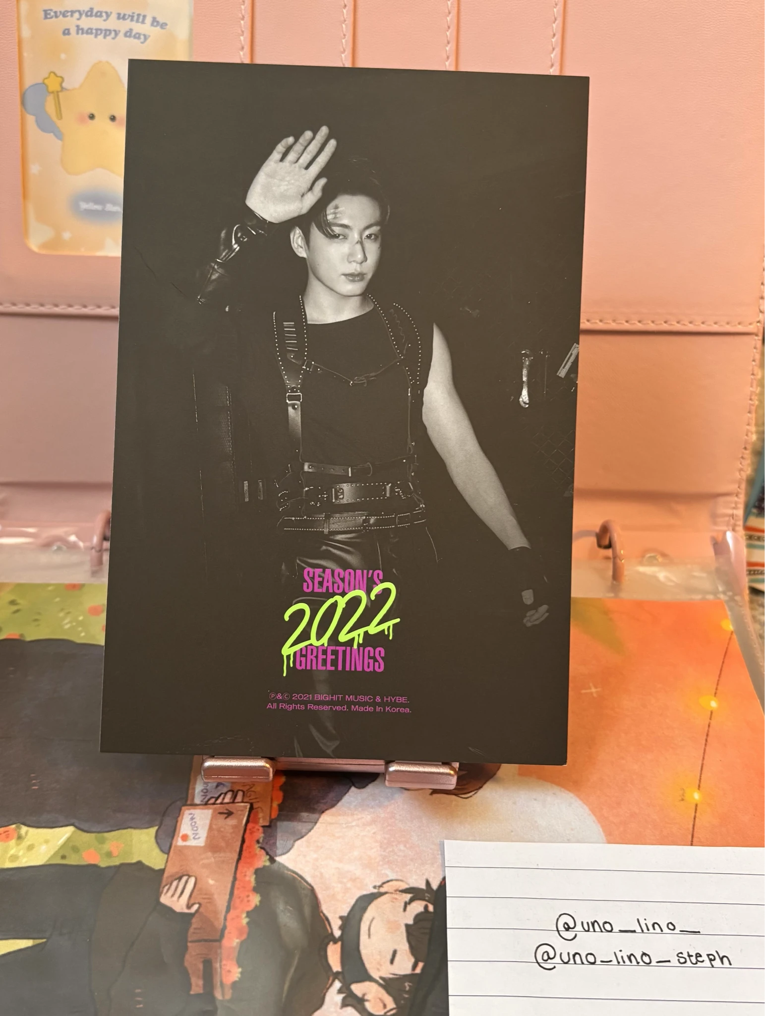 BTS Jungkook BTS - Jungkook - 2022 Season’s Greetings Other postcard listing photo 2