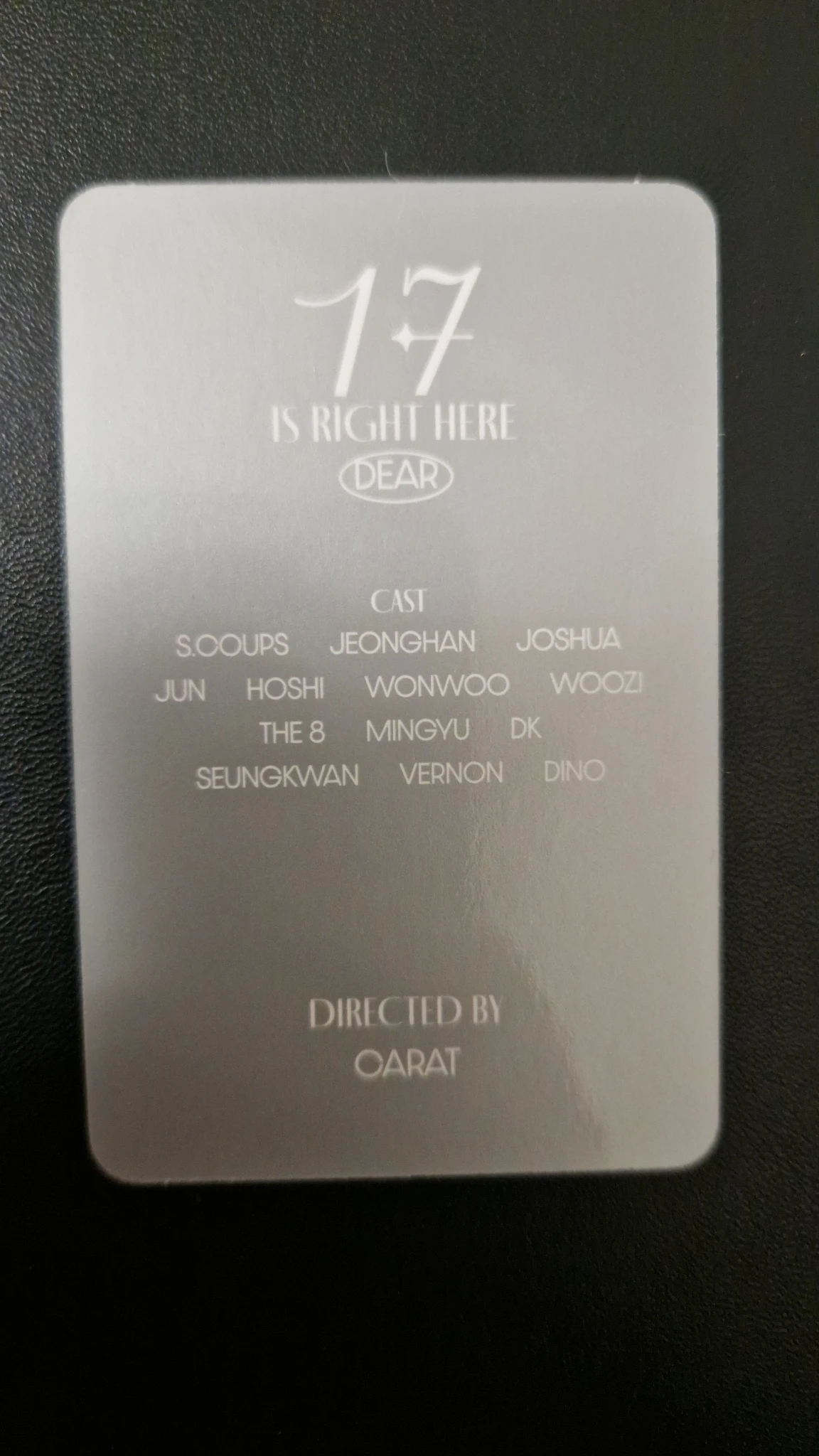 SEVENTEEN Wonwoo SEVENTEEN - Wonwoo - 17 IS RIGHT HERE Album album photocard dear version carat version listing photo 2