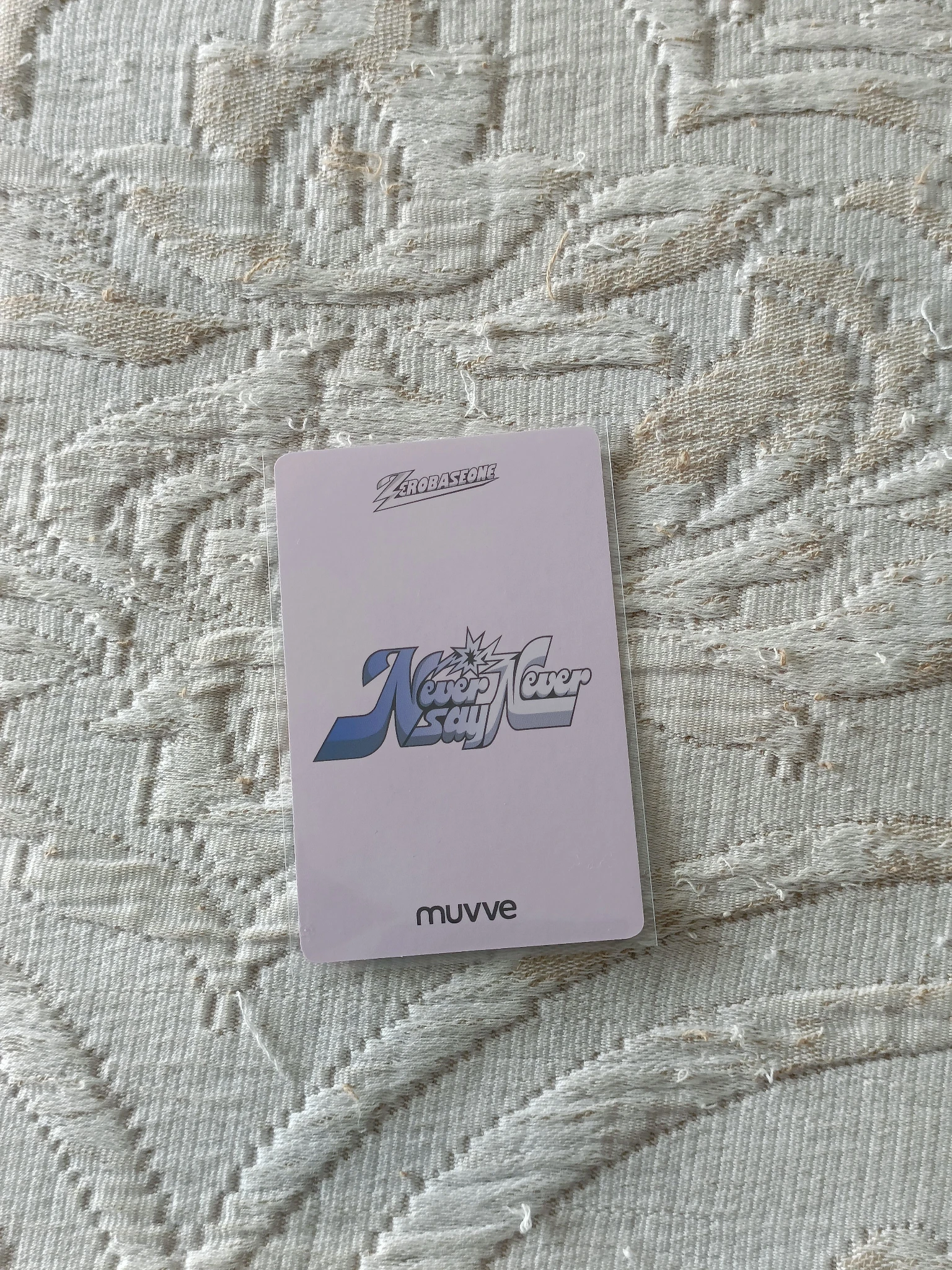 ZEROBASEONE Jiwoong ZEROBASEONE - Jiwoong - NEVER SAY NEVER Album pob (pre-order benefit) muvve listing photo 2