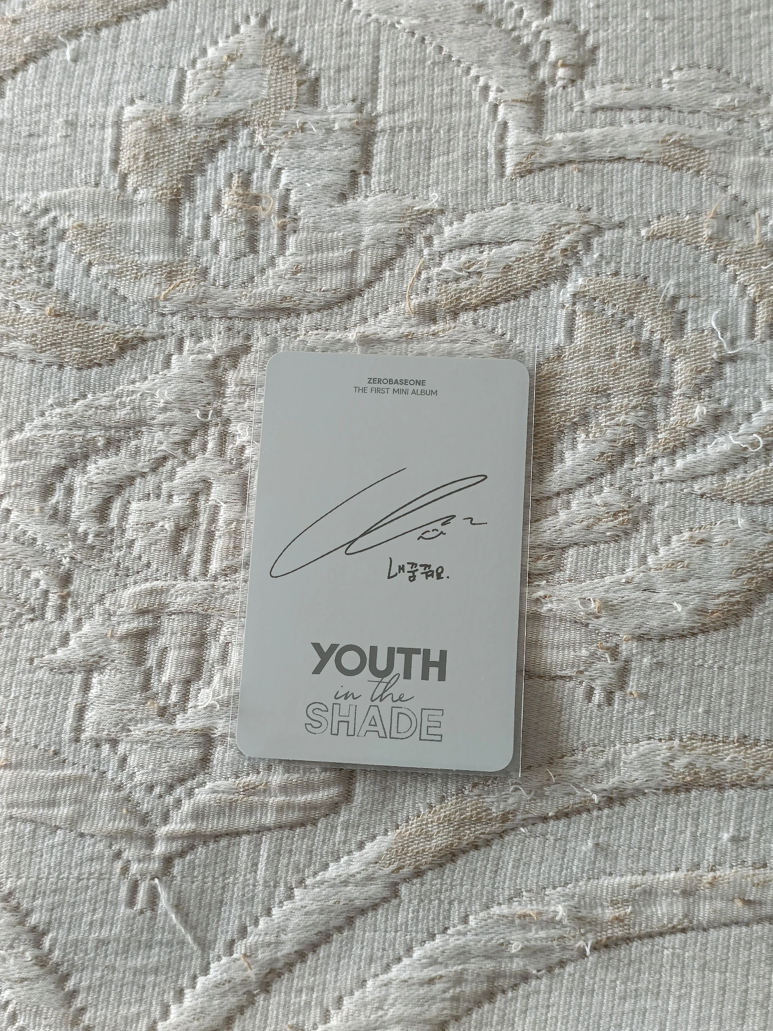 ZEROBASEONE Jiwoong ZEROBASEONE - Jiwoong - Youth in the Shade Album digipack version album photocard listing photo 2