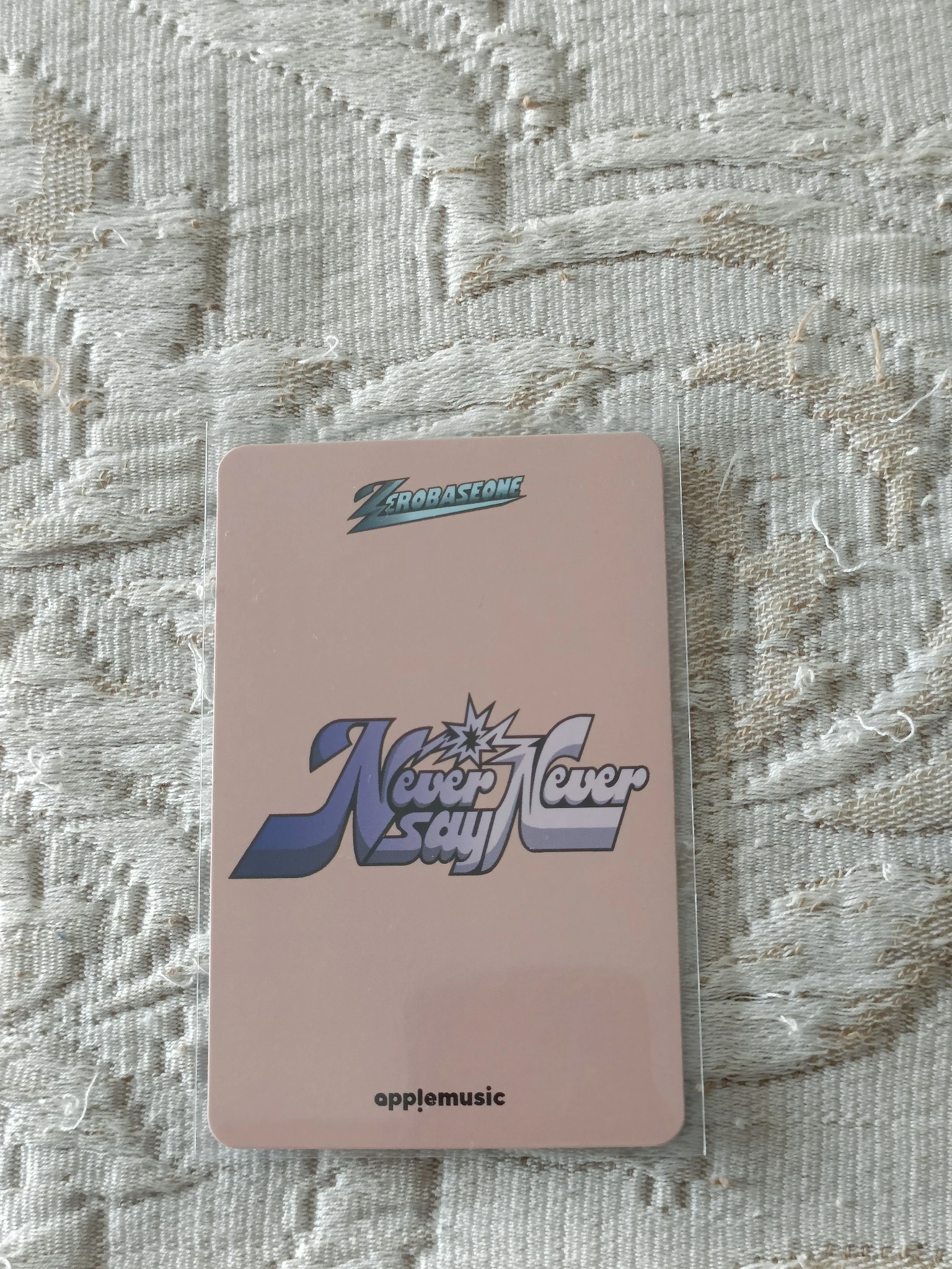 ZEROBASEONE Jiwoong ZEROBASEONE - Jiwoong - NEVER SAY NEVER Album video call (fancall) apple music listing photo 2