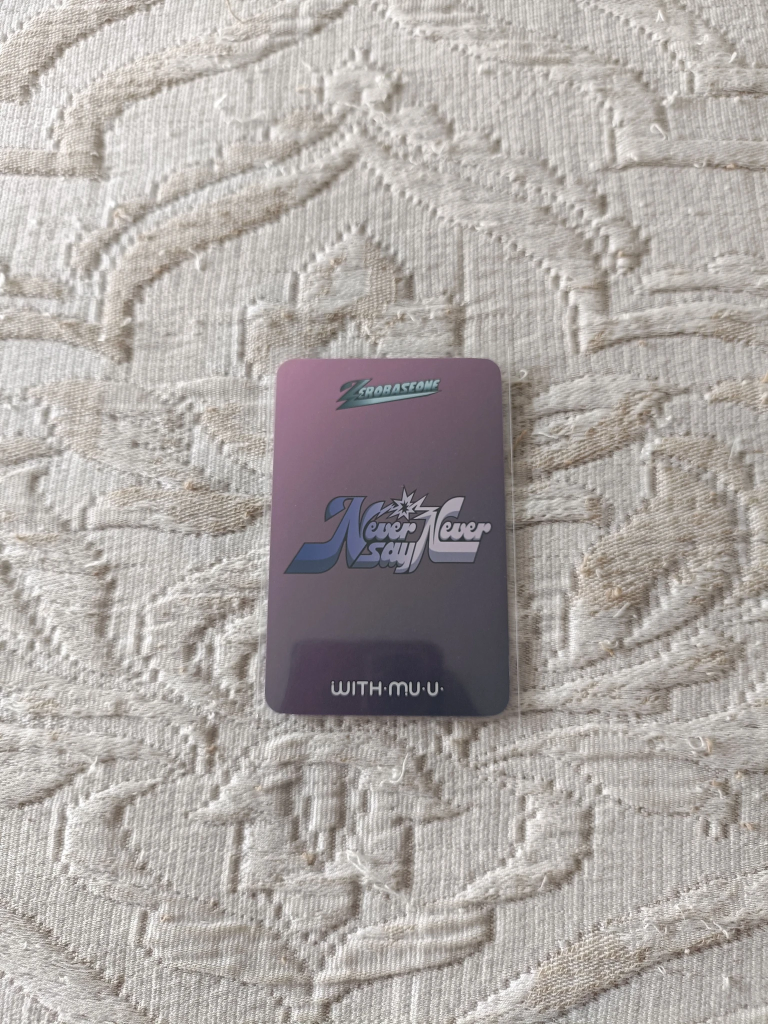 ZEROBASEONE Gyuvin ZEROBASEONE - Gyuvin - NEVER SAY NEVER Album pob (pre-order benefit) withmuu listing photo 2
