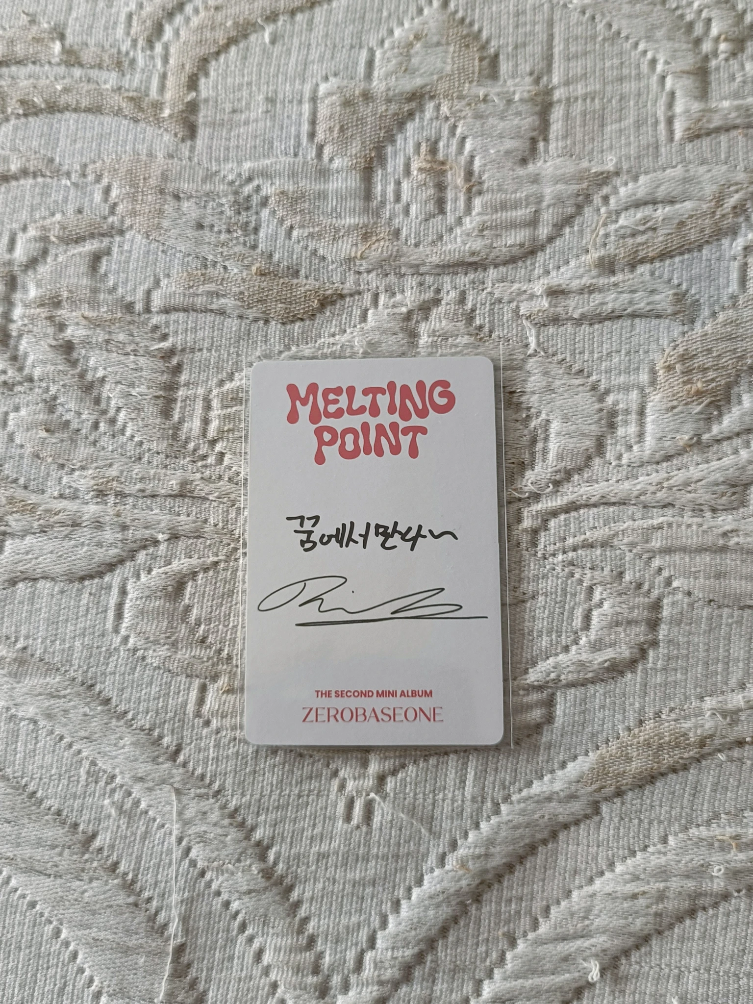 ZEROBASEONE Ricky ZEROBASEONE - Ricky - Melting Point Album album photocard fairytale version B version listing photo 2