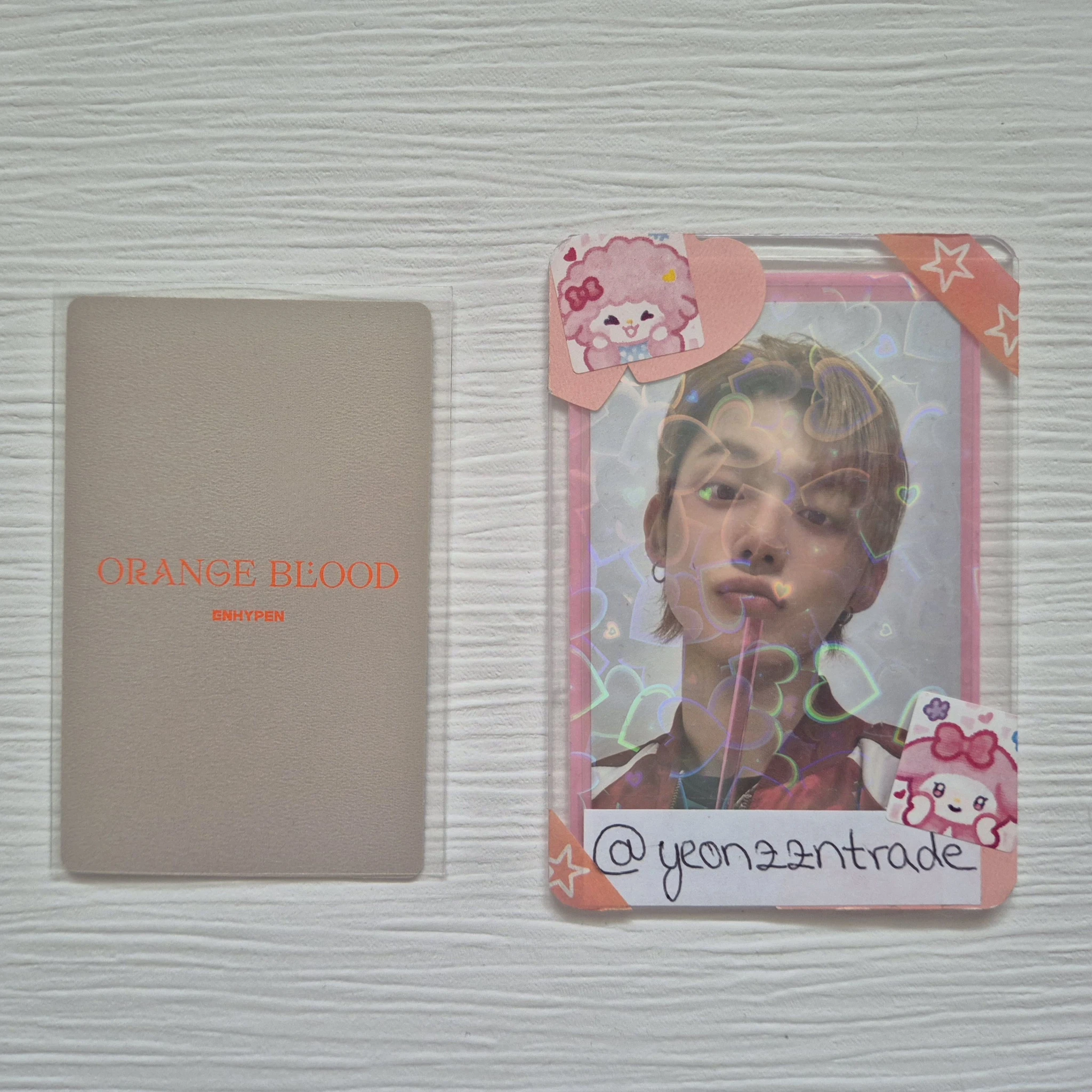 ENHYPEN Jay ENHYPEN - Jay - ORANGE BLOOD Album korean album album photocard ksana version B version listing photo 2