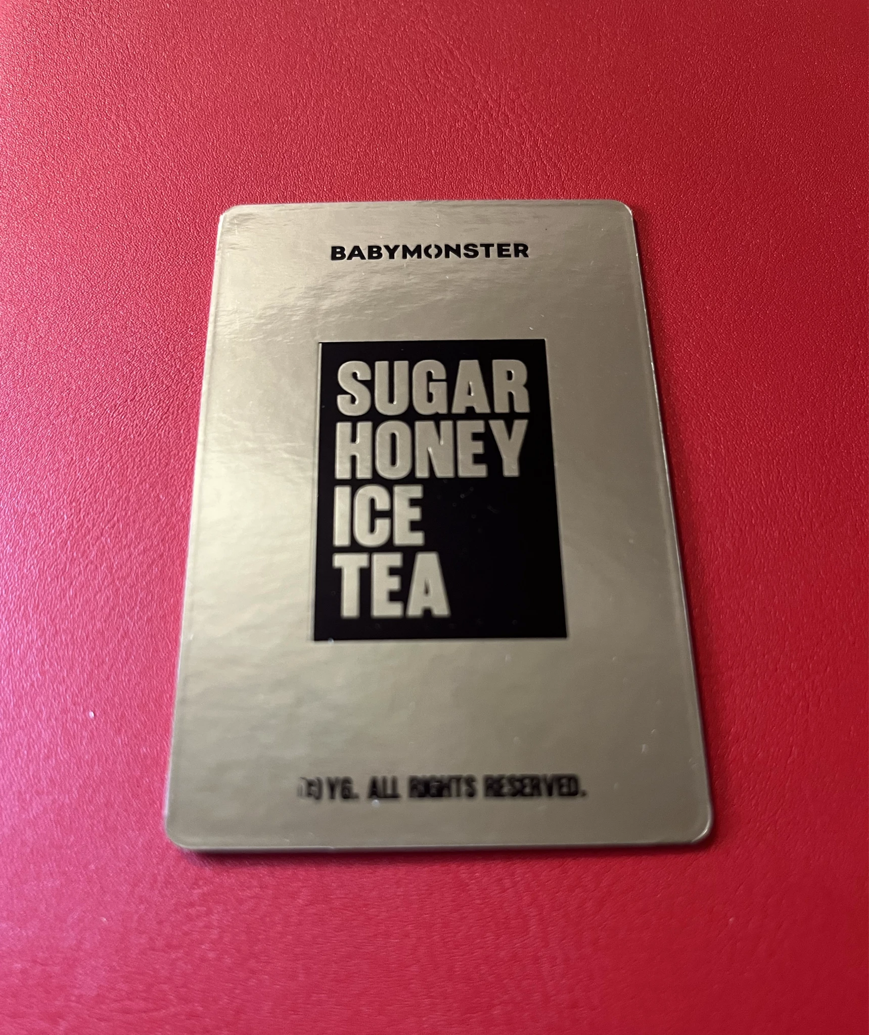 BABYMONSTER Asa BABYMONSTER - Asa - SUGAR HONEY ICE TEA Album trading card merch photocard D version listing photo 2