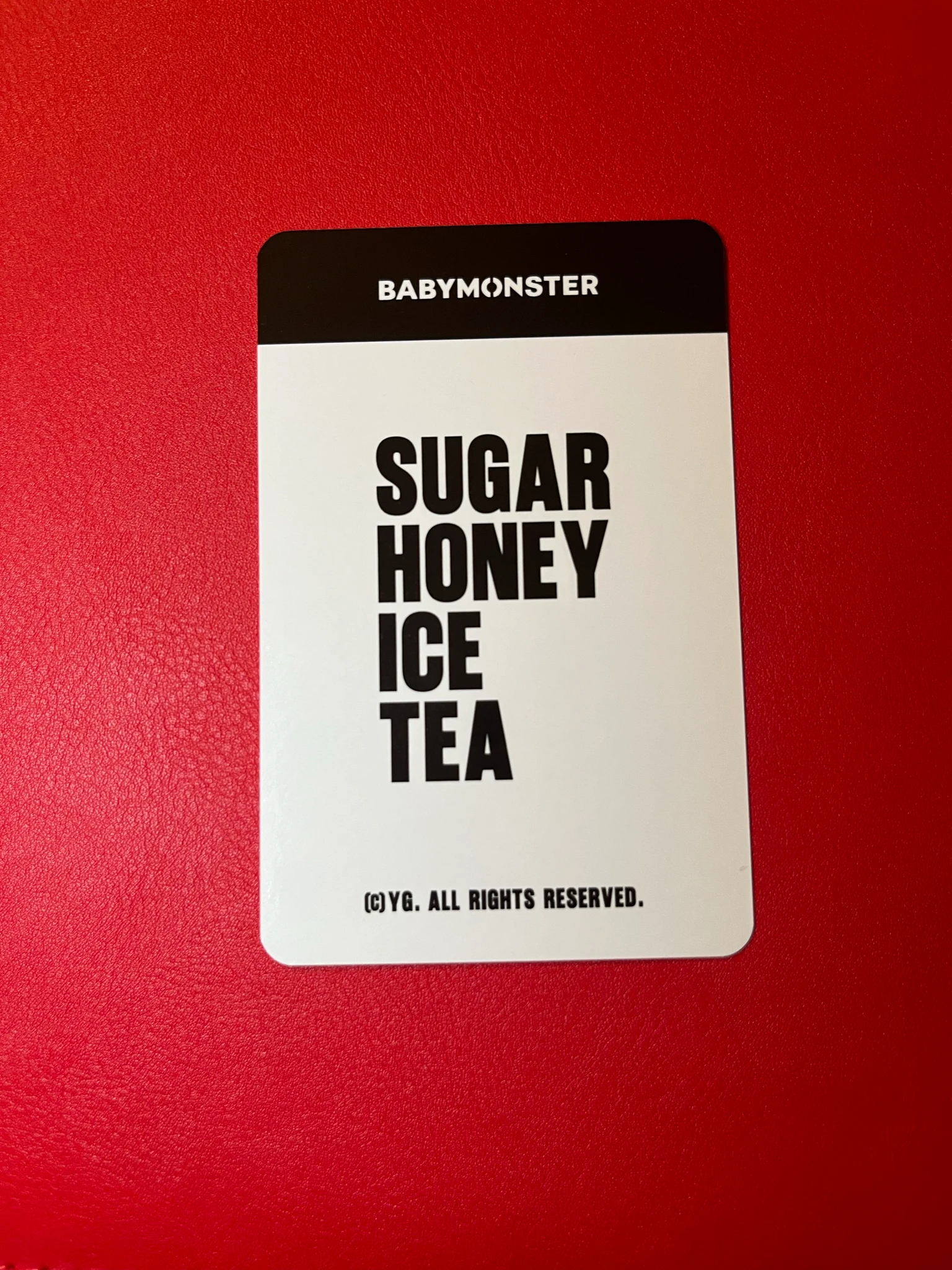 BABYMONSTER Asa BABYMONSTER - Asa - SUGAR HONEY ICE TEA Album trading card merch photocard listing photo 2