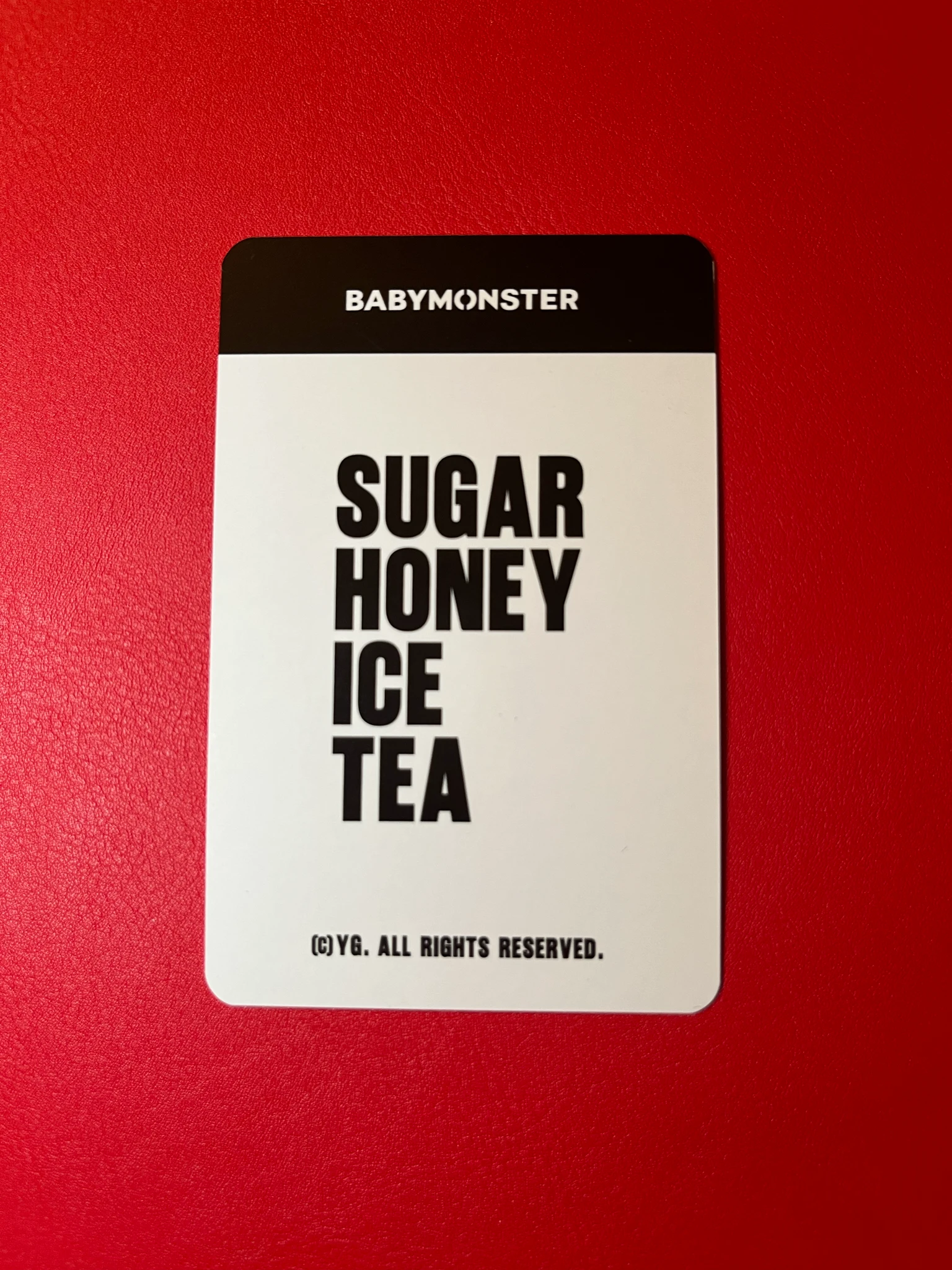 BABYMONSTER Asa BABYMONSTER - Asa - SUGAR HONEY ICE TEA Album trading card merch photocard listing photo 2