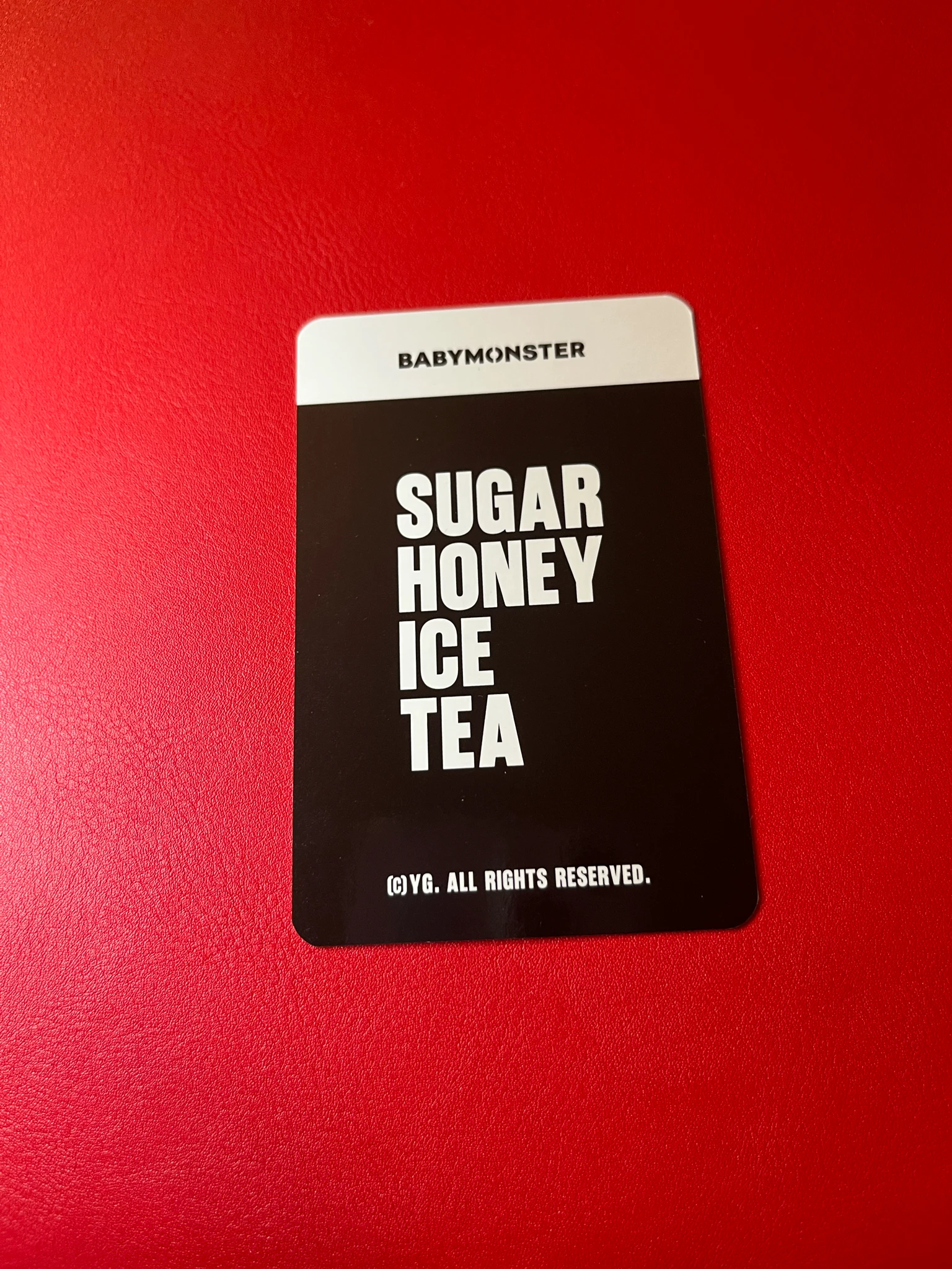 BABYMONSTER Asa BABYMONSTER - Asa - SUGAR HONEY ICE TEA Album merch photocard trading card A version listing photo 2