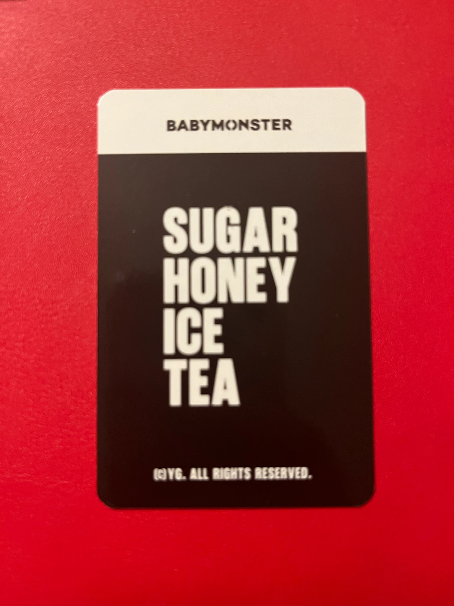 BABYMONSTER Asa BABYMONSTER - Asa - SUGAR HONEY ICE TEA Album merch photocard trading card A version listing photo 2