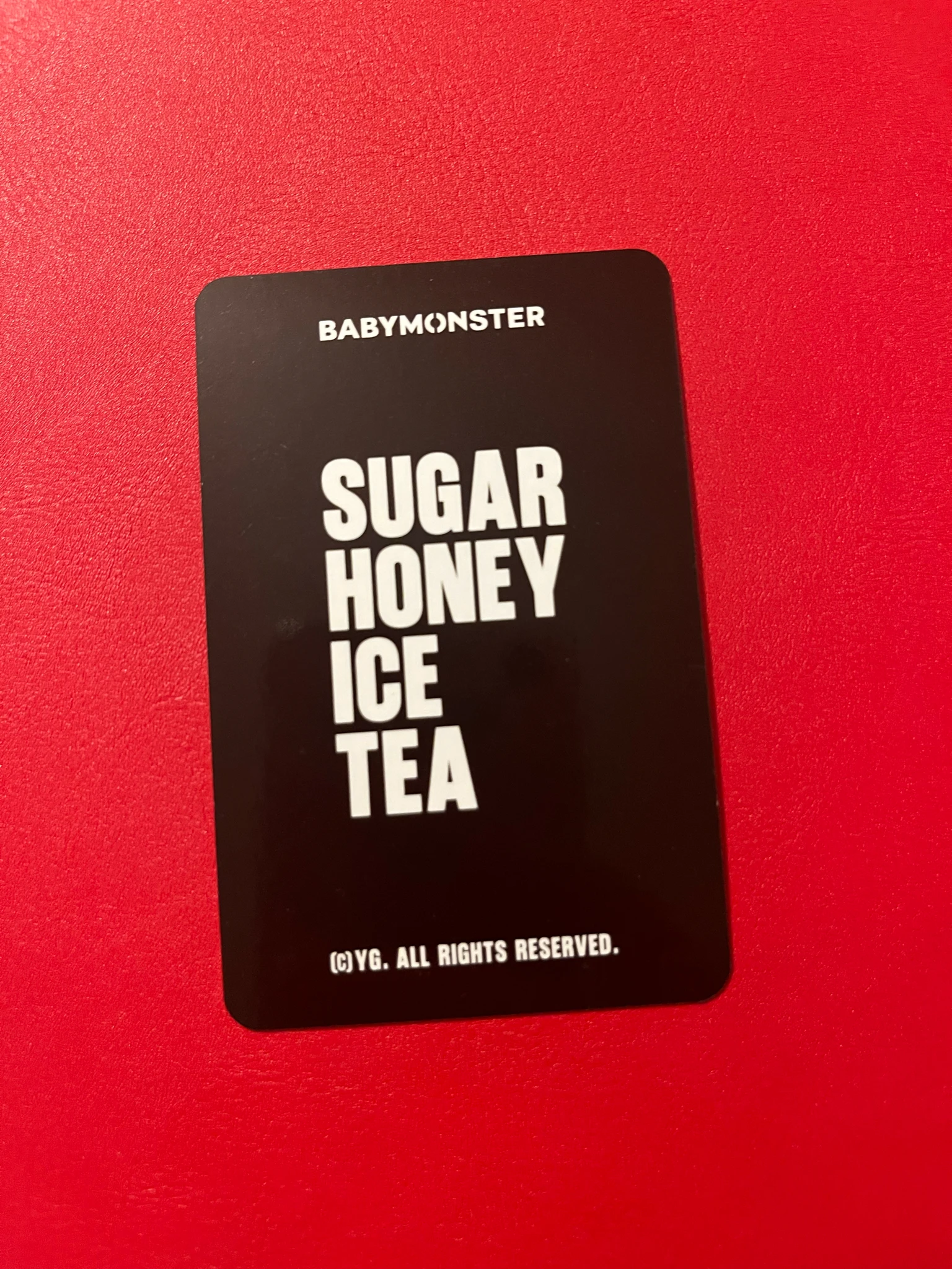BABYMONSTER Ahyeon BABYMONSTER - Ahyeon - SUGAR HONEY ICE TEA Album trading card merch photocard E version listing photo 2