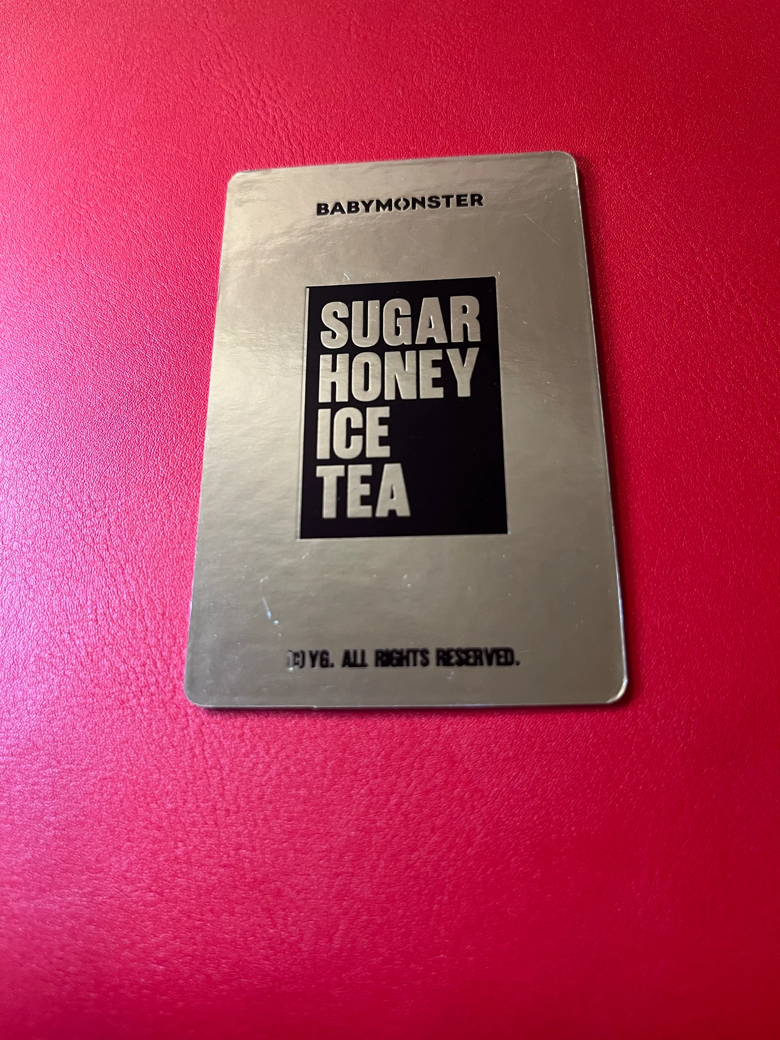 BABYMONSTER Chiquita BABYMONSTER - Chiquita - SUGAR HONEY ICE TEA Album trading card merch photocard D version listing photo 2