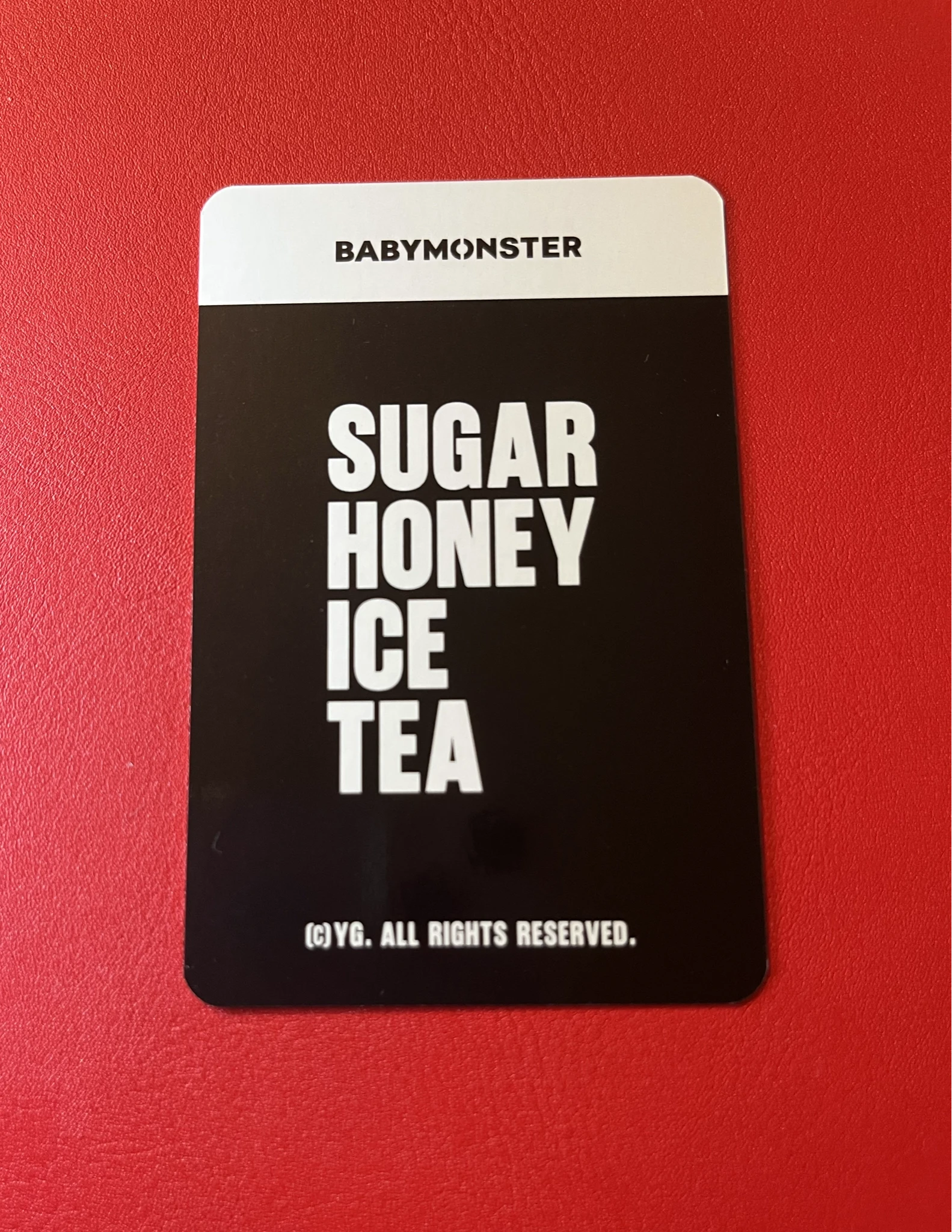 BABYMONSTER Chiquita BABYMONSTER - Chiquita - SUGAR HONEY ICE TEA Album trading card merch photocard A version listing photo 2