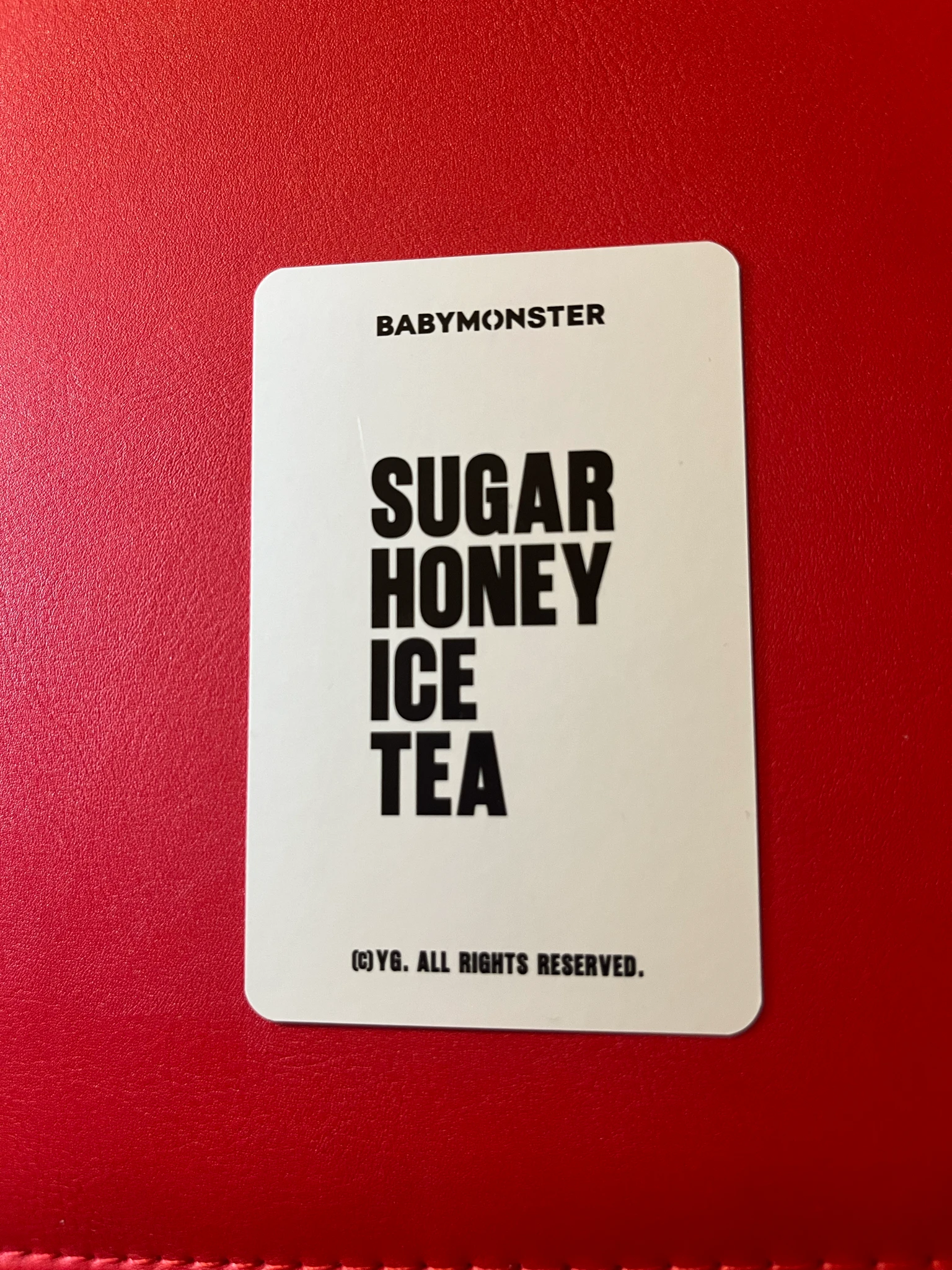BABYMONSTER Chiquita BABYMONSTER - Chiquita - SUGAR HONEY ICE TEA Album trading card merch photocard C version listing photo 2