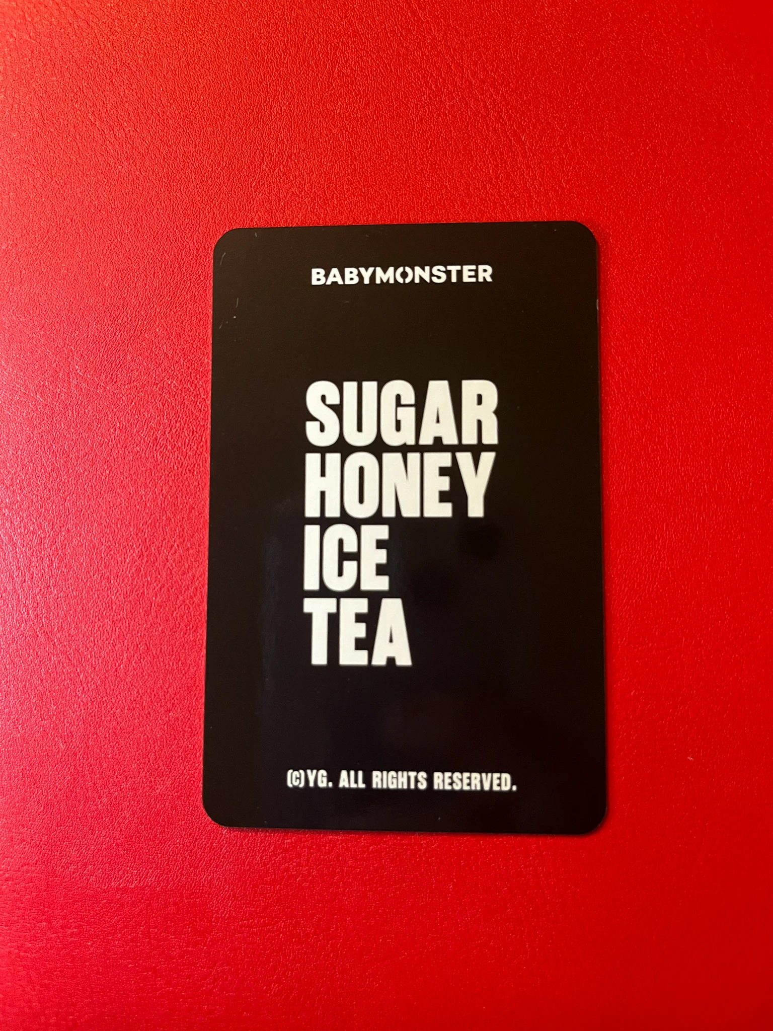BABYMONSTER Chiquita BABYMONSTER - Chiquita - SUGAR HONEY ICE TEA Album trading card merch photocard E version bad image - replace listing photo 2