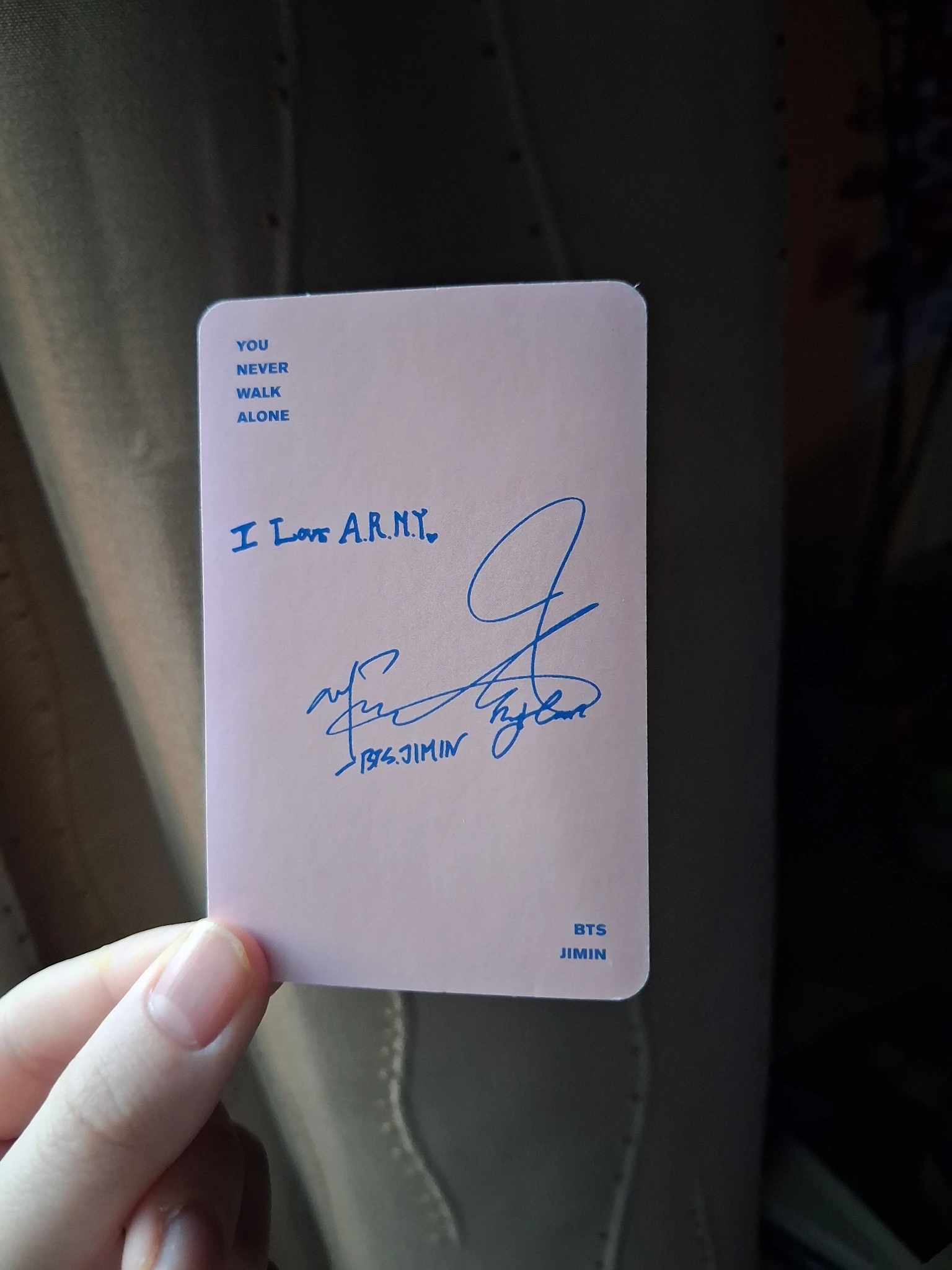 BTS Jimin BTS - Jimin - You Never Walk Alone Album album photocard listing photo 2