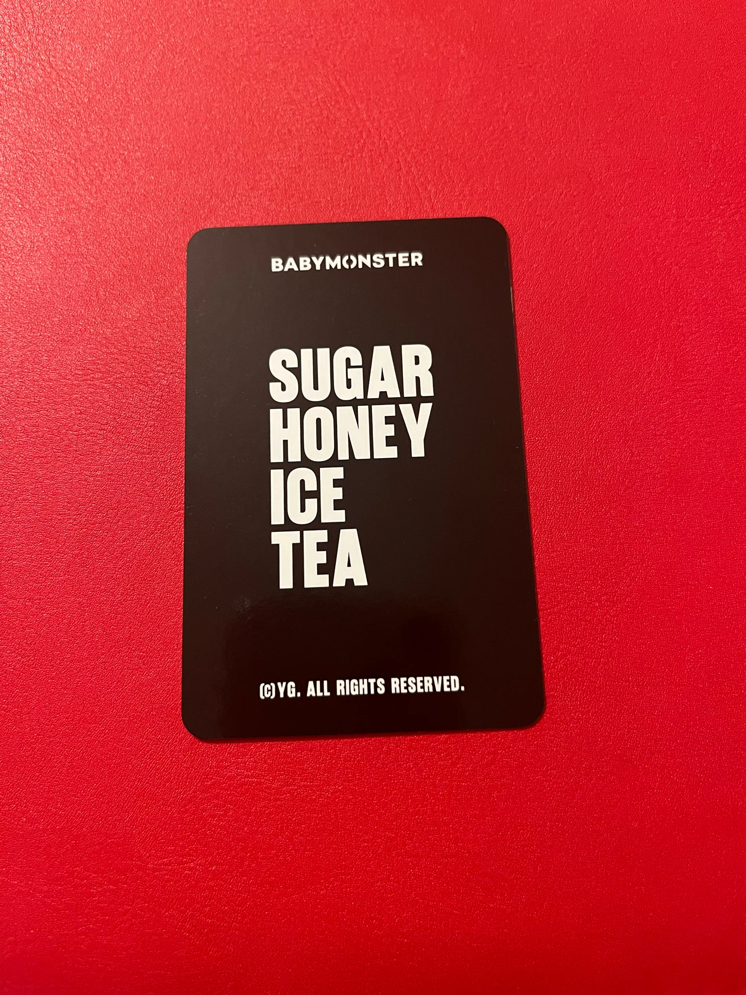BABYMONSTER Chiquita BABYMONSTER - Chiquita - SUGAR HONEY ICE TEA Album trading card merch photocard E version bad image - replace listing photo 2
