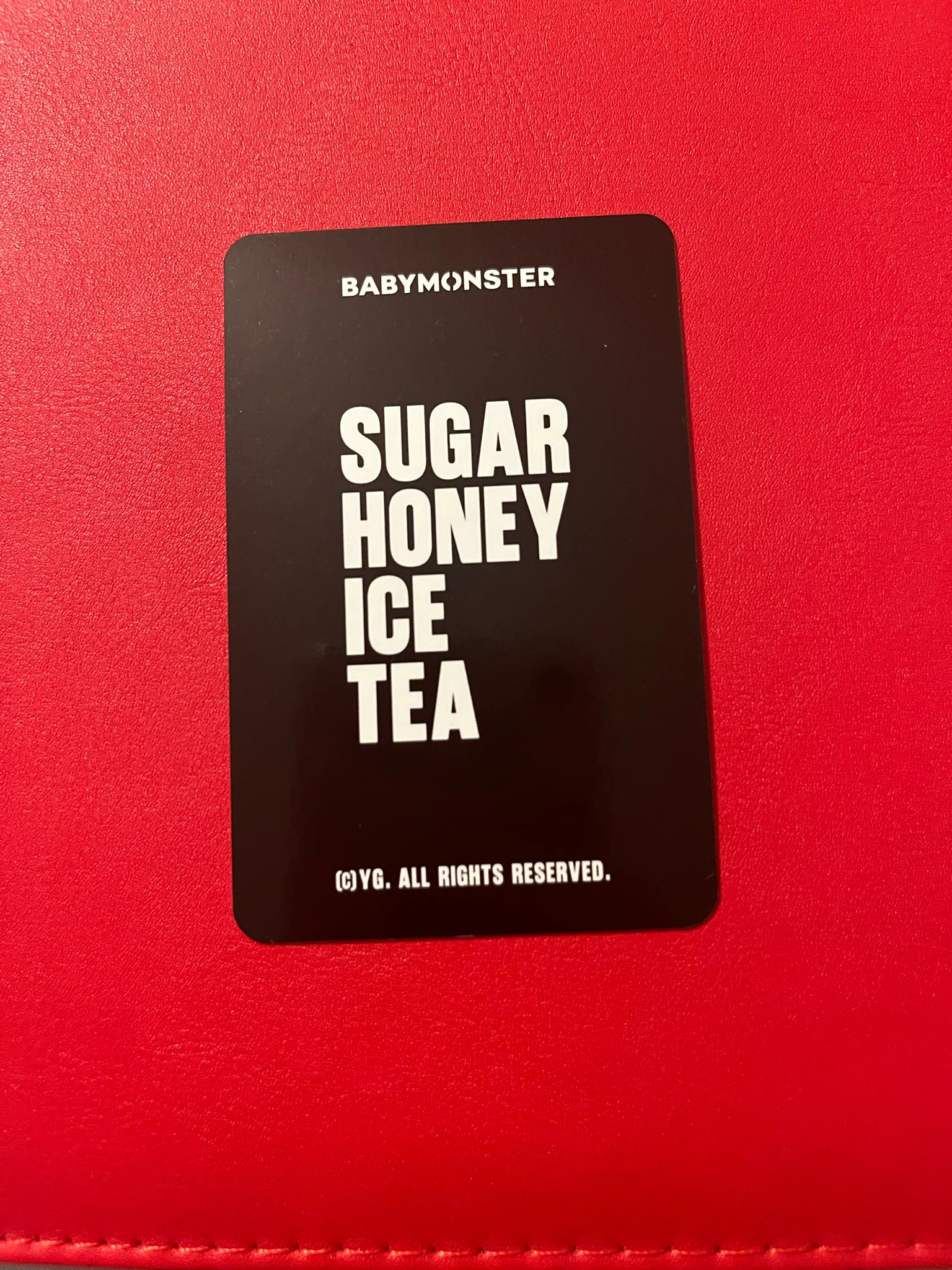 BABYMONSTER Chiquita BABYMONSTER - Chiquita - SUGAR HONEY ICE TEA Album trading card merch photocard E version bad image - replace listing photo 2