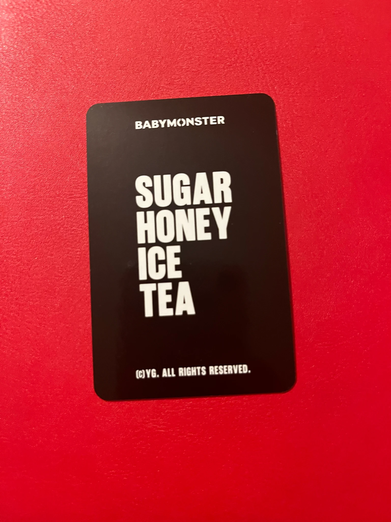 BABYMONSTER Chiquita BABYMONSTER - Chiquita - SUGAR HONEY ICE TEA Album trading card merch photocard E version bad image - replace listing photo 2