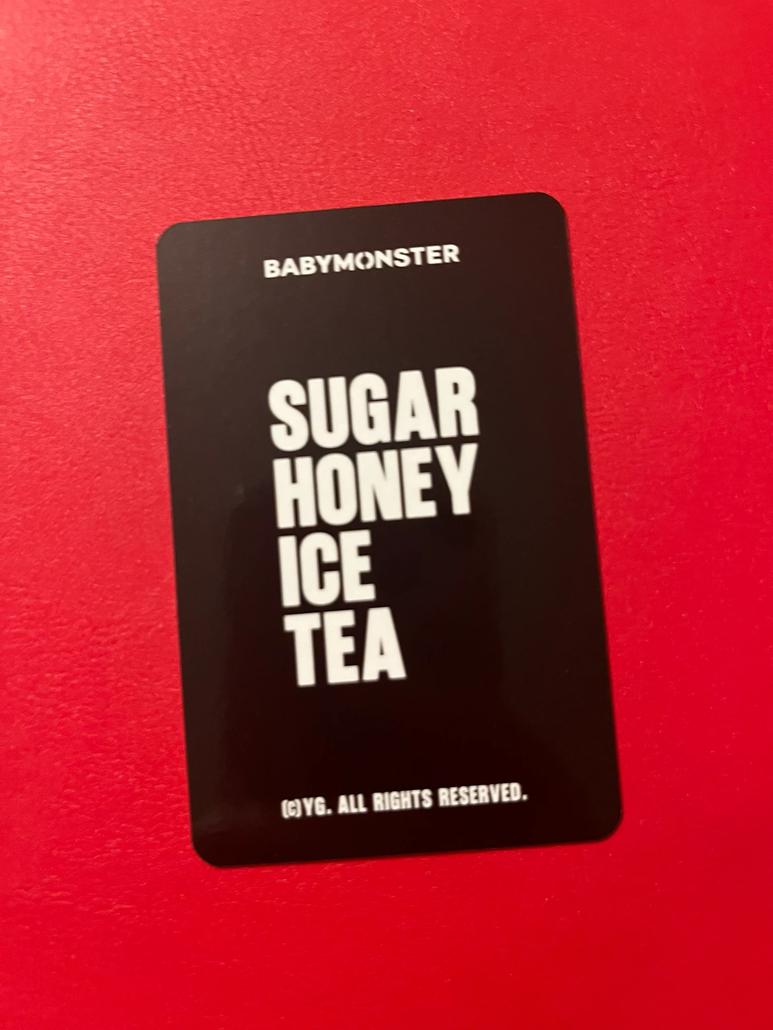BABYMONSTER Ruka BABYMONSTER - Ruka - SUGAR HONEY ICE TEA Album merch photocard trading card E version listing photo 2