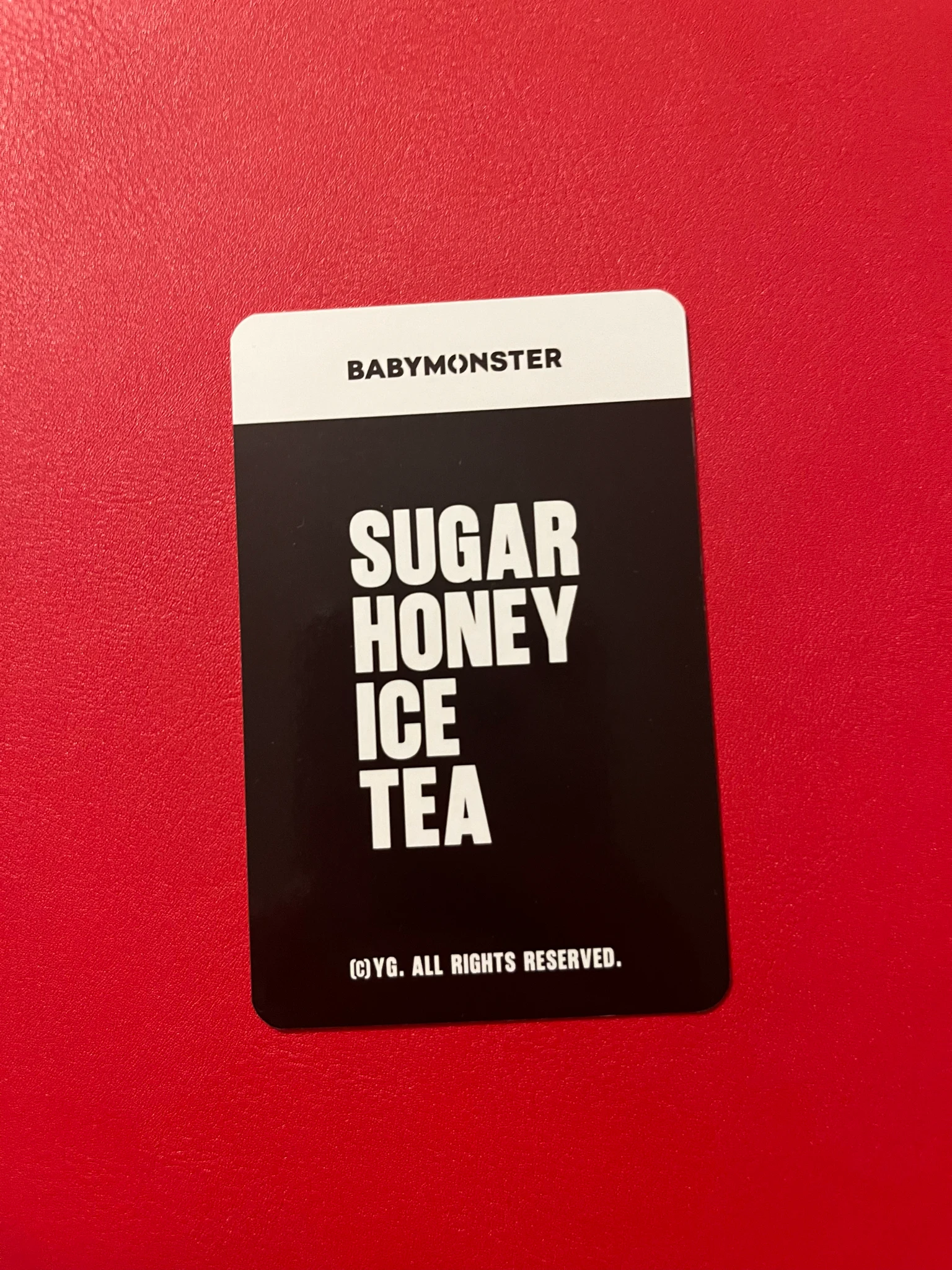 BABYMONSTER Rora BABYMONSTER - Rora - SUGAR HONEY ICE TEA Album trading card merch photocard A version listing photo 2