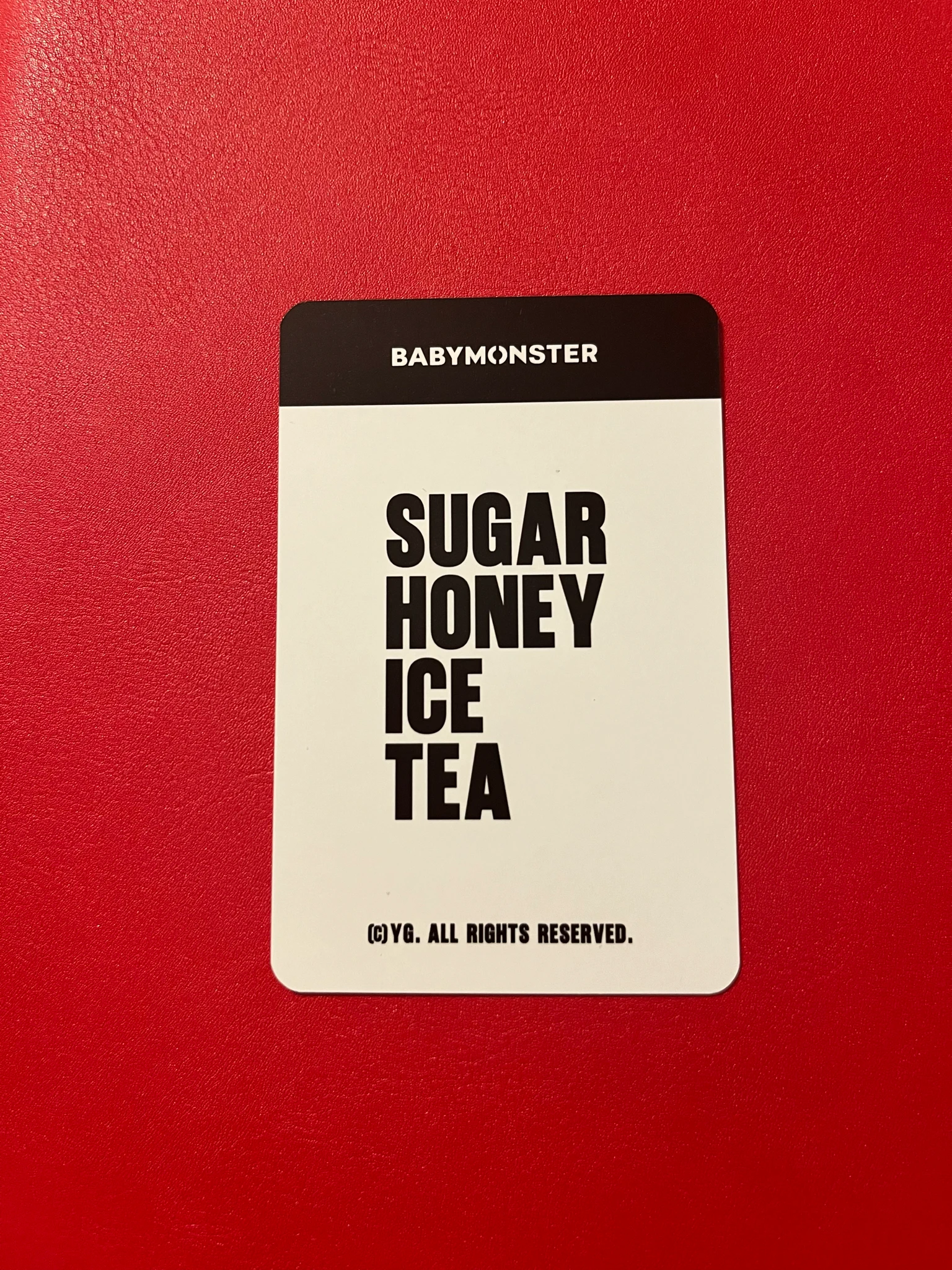 BABYMONSTER Rora BABYMONSTER - Rora - SUGAR HONEY ICE TEA Album trading card merch photocard B version listing photo 2
