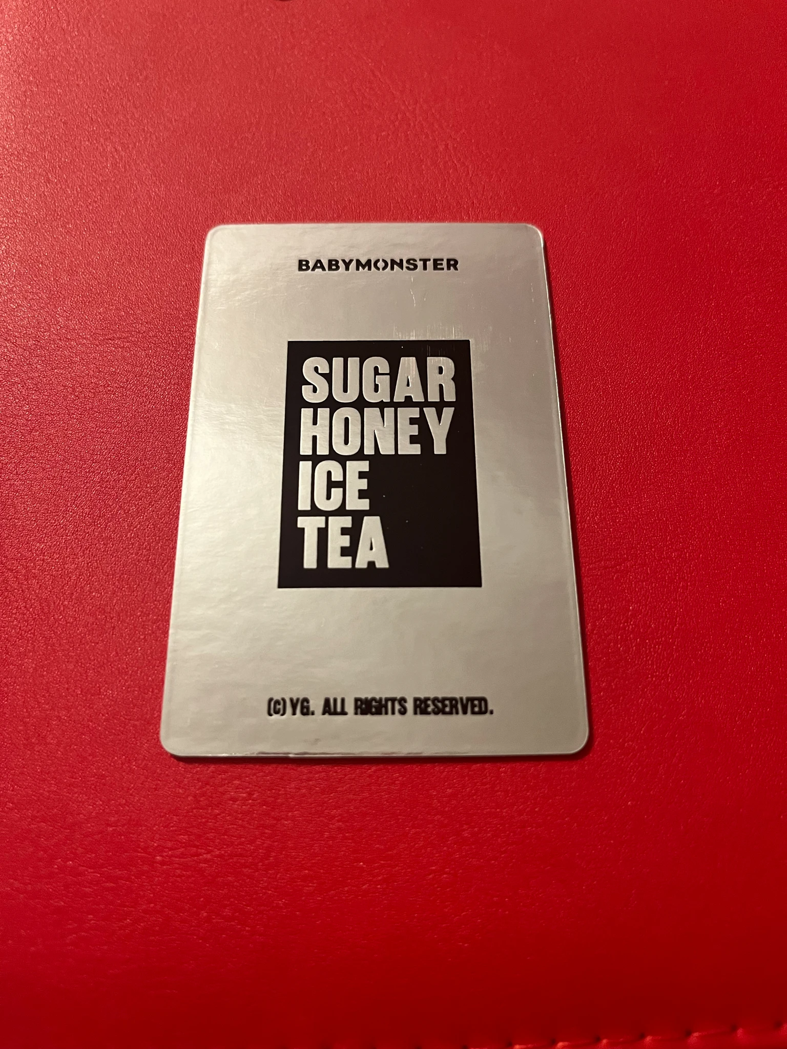BABYMONSTER Pharita BABYMONSTER - Pharita - SUGAR HONEY ICE TEA Album trading card merch photocard D version listing photo 2