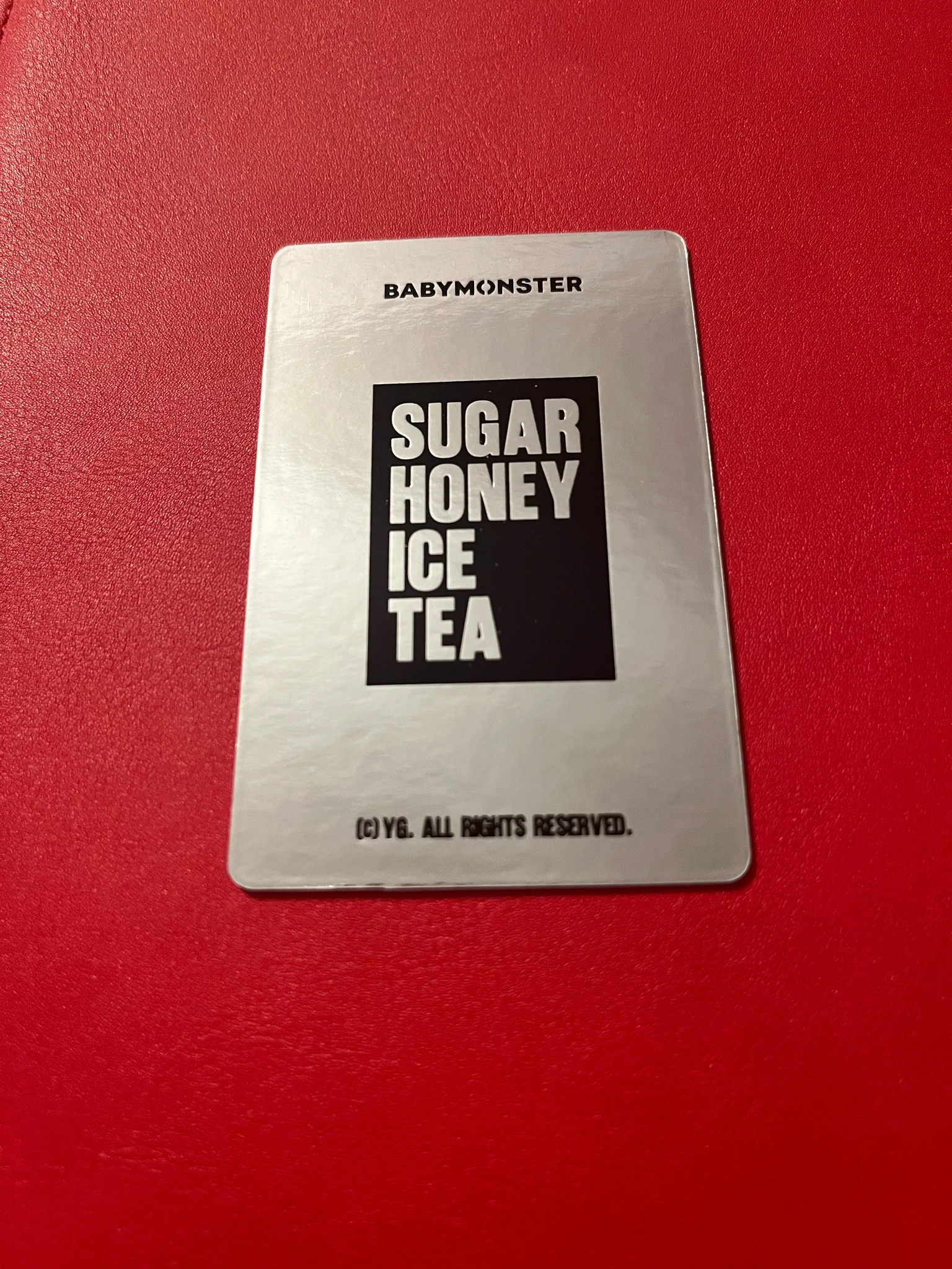 BABYMONSTER Pharita BABYMONSTER - Pharita - SUGAR HONEY ICE TEA Album trading card merch photocard D version listing photo 2