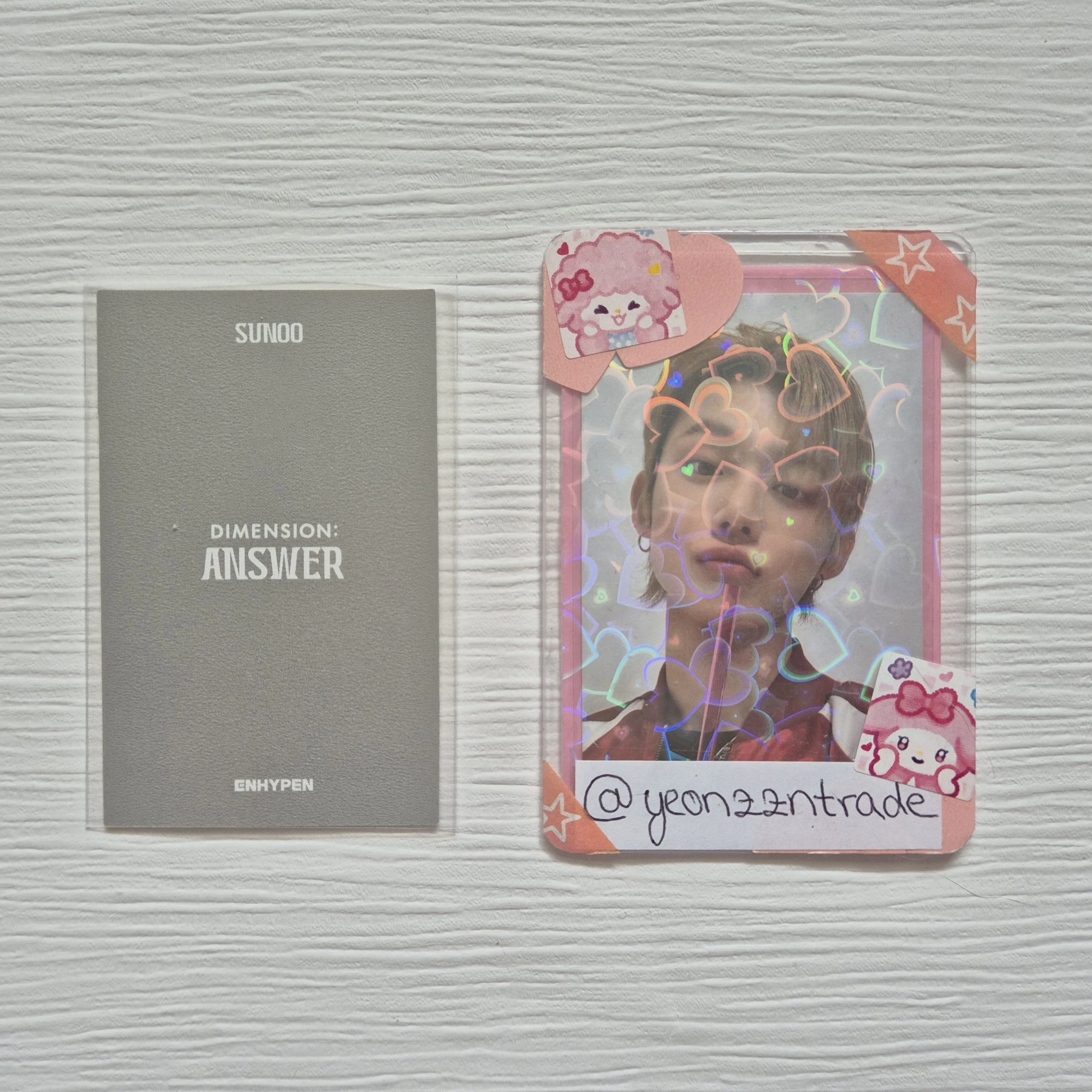 ENHYPEN Sunoo ENHYPEN - Sunoo - DIMENSION : ANSWER Album album photocard korean album no version polaroid listing photo 2
