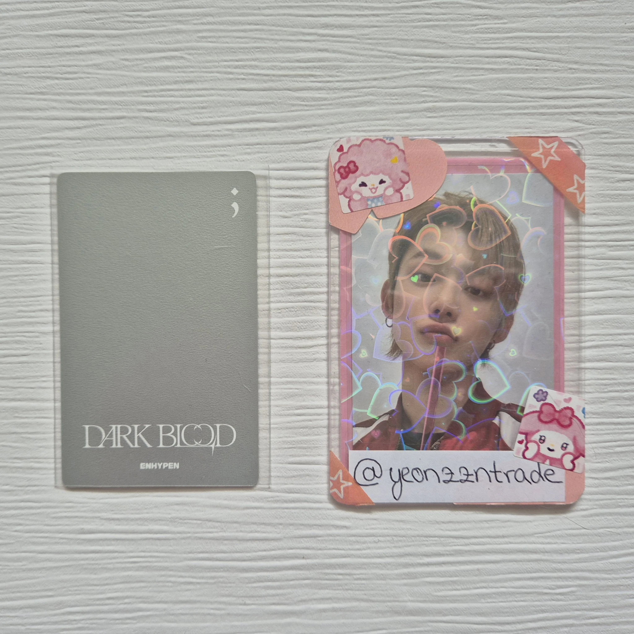 ENHYPEN Sunoo ENHYPEN - Sunoo - DARK BLOOD Album engene version album photocard korean album concept version listing photo 2