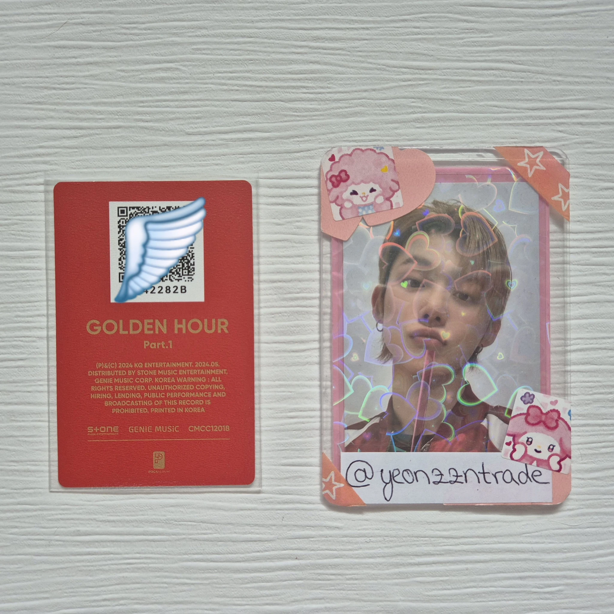ATEEZ Seonghwa ATEEZ - Seonghwa - Golden Hour : Part.1 Album poca album qr card listing photo 2