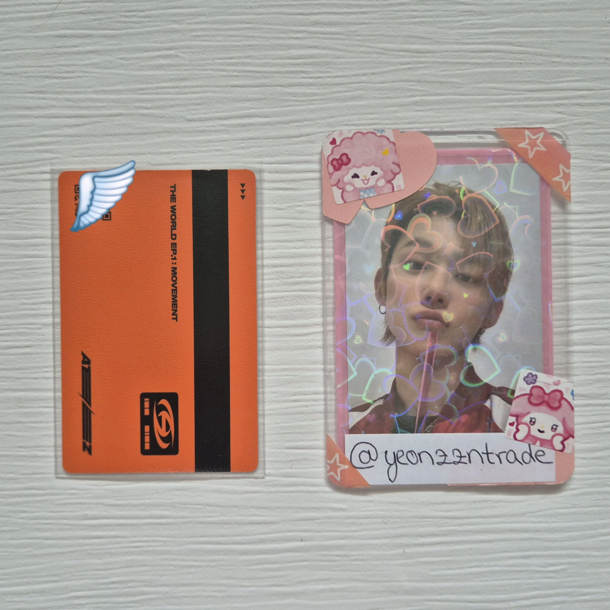 ATEEZ Wooyoung ATEEZ - Wooyoung - THE WORLD EP.1 : MOVEMENT Album album photocard Z version id card listing photo 2