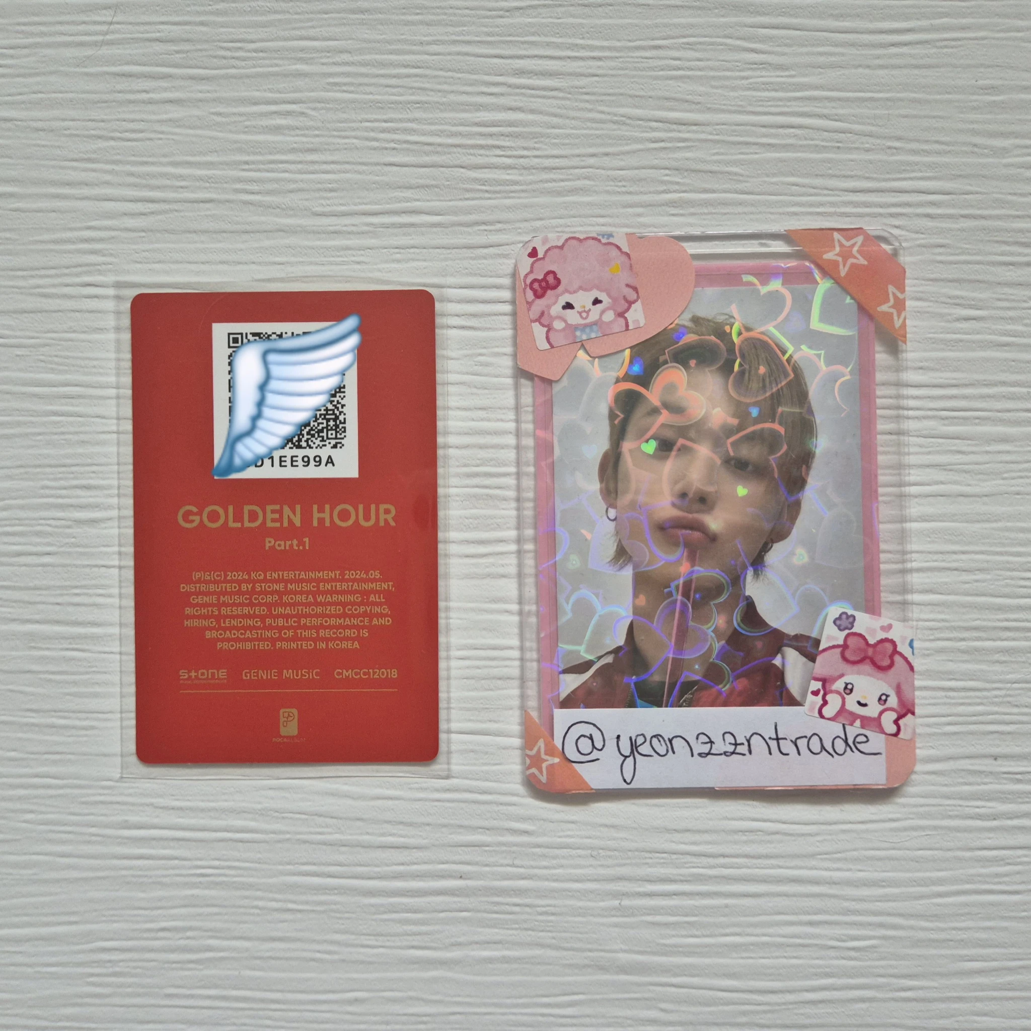 ATEEZ Wooyoung ATEEZ - Wooyoung - Golden Hour : Part.1 Album album photocard qr card listing photo 2
