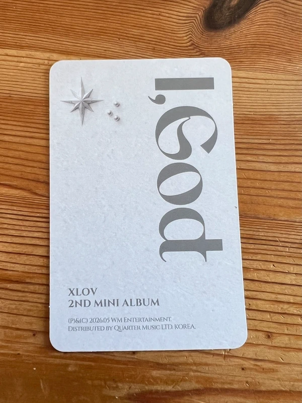 XLOV Hyun XLOV - Hyun - I, God Album album photocard O version listing photo 2