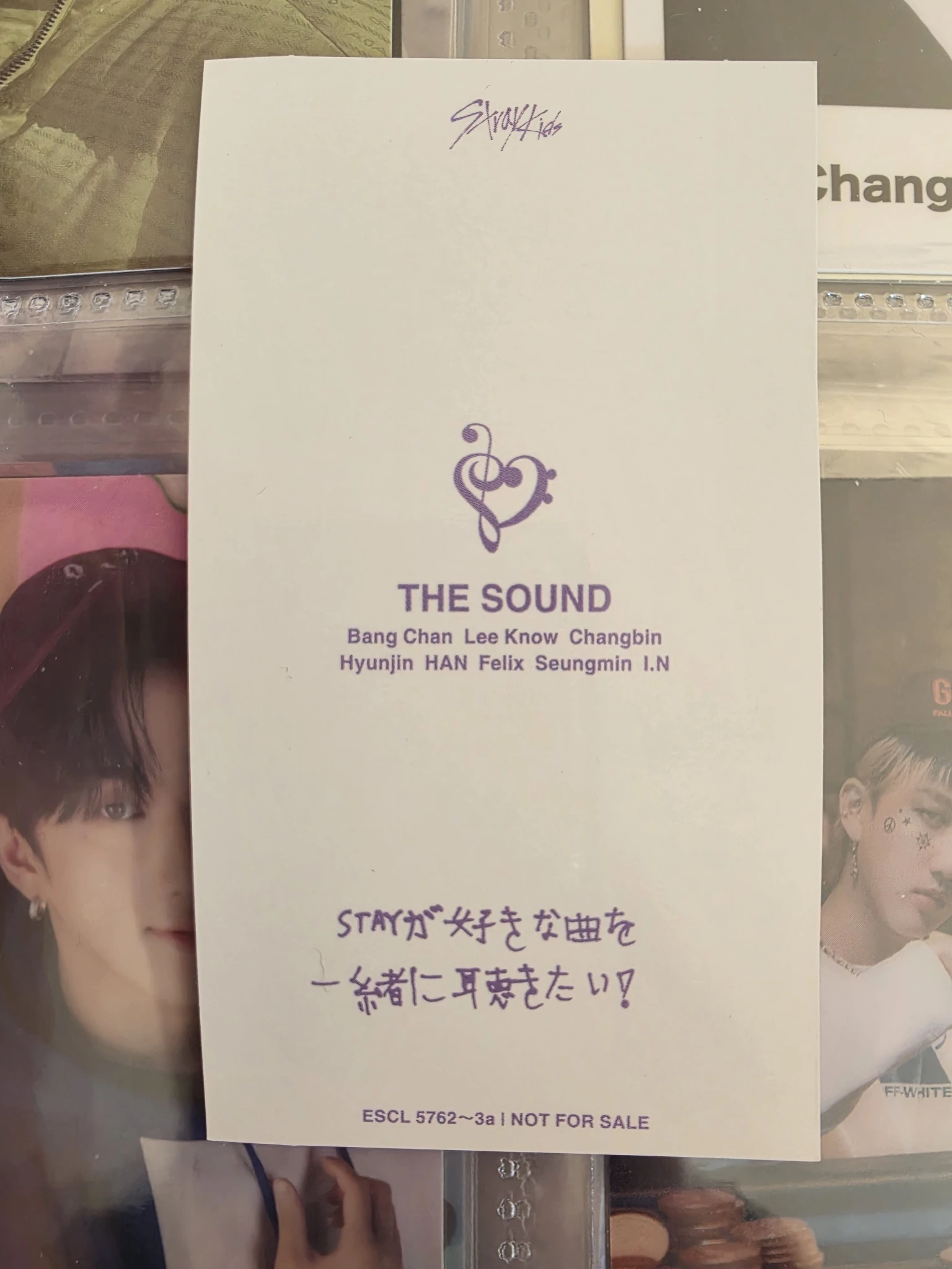 Stray Kids Changbin Stray Kids - Changbin - The Sound Album album photocard B version limited version listing photo 2
