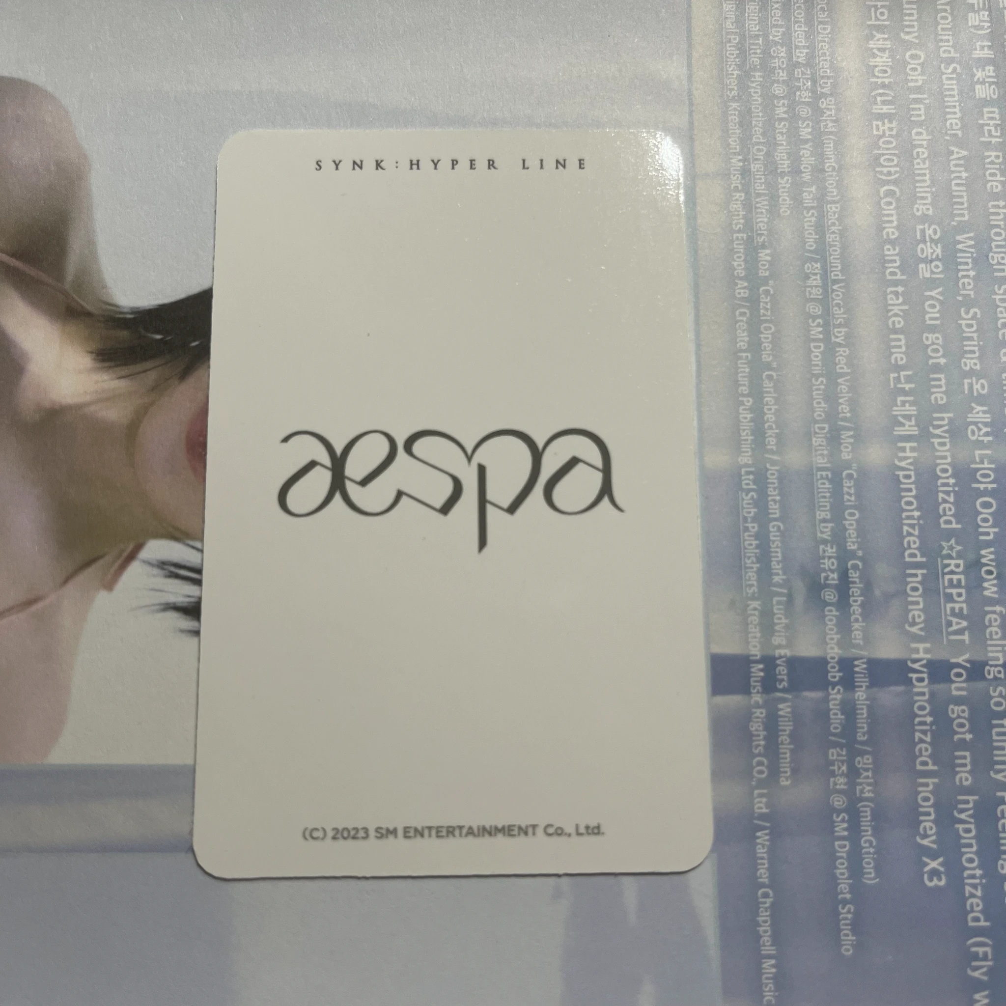aespa Giselle aespa - Giselle - SYNK : HYPER LINE Event merch photocard scratch card listing photo 2