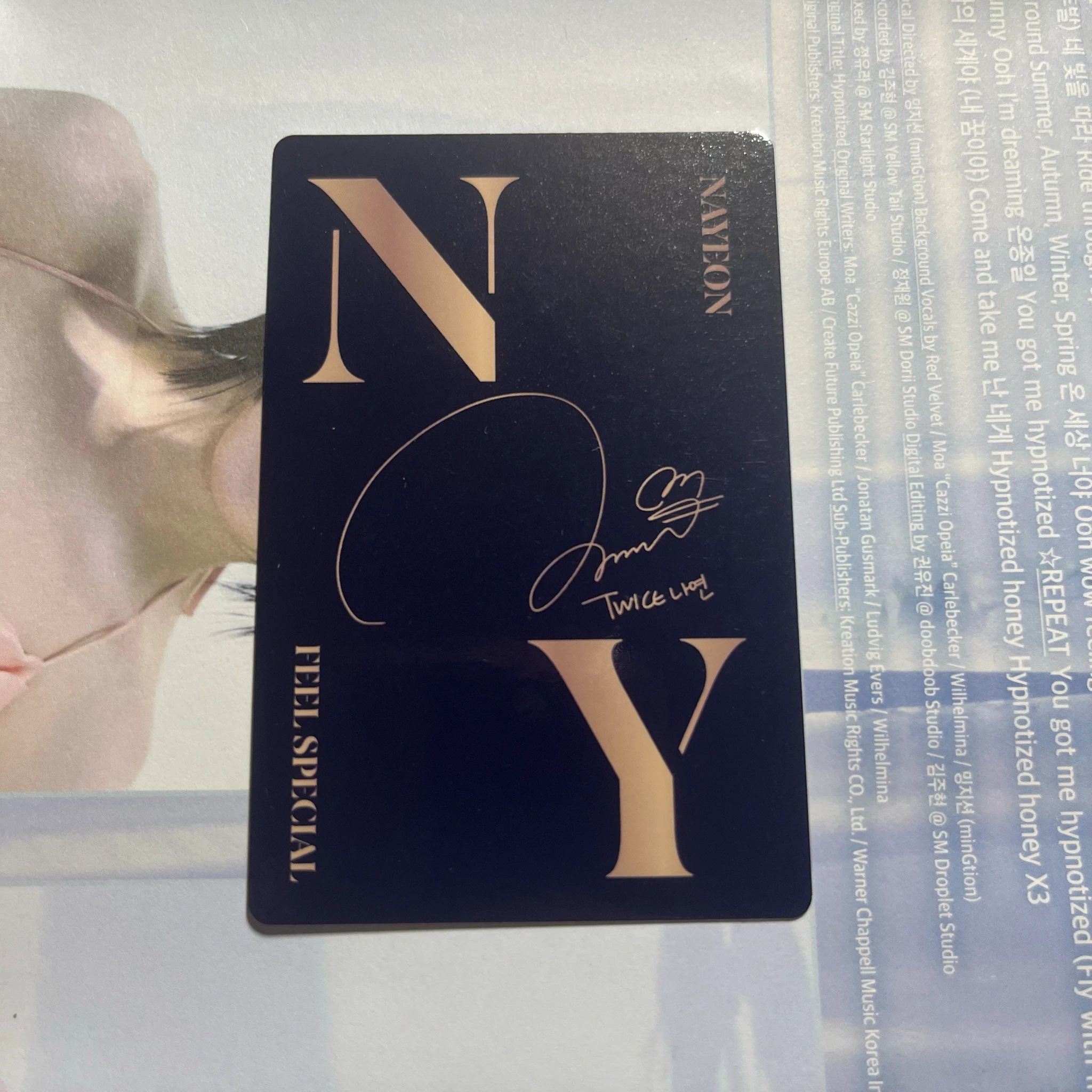 TWICE Nayeon TWICE - Nayeon - Feel Special Album pob (pre-order benefit) photocard set B version listing photo 2