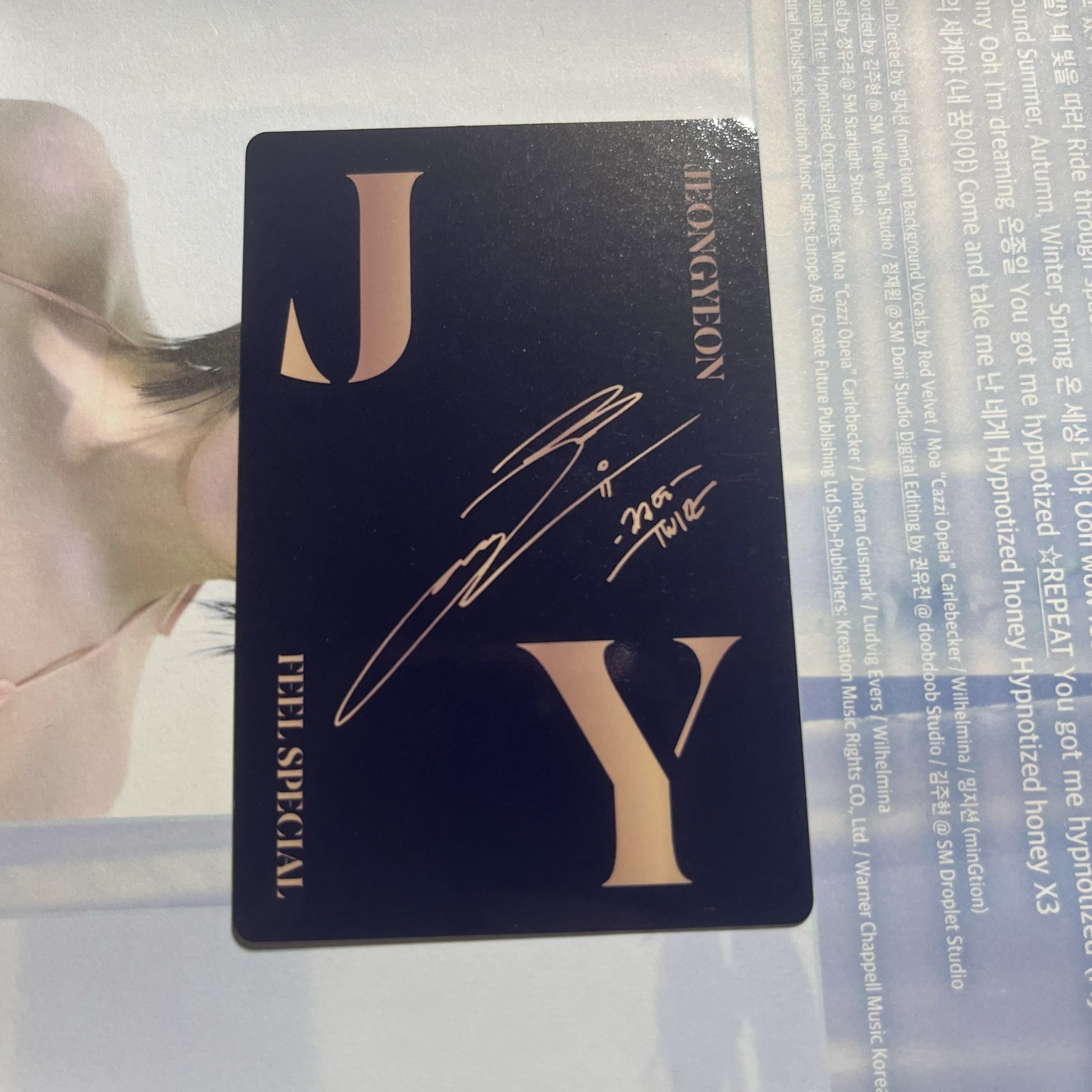TWICE Jeongyeon TWICE - Jeongyeon - Feel Special Album pob (pre-order benefit) photocard set B version listing photo 2