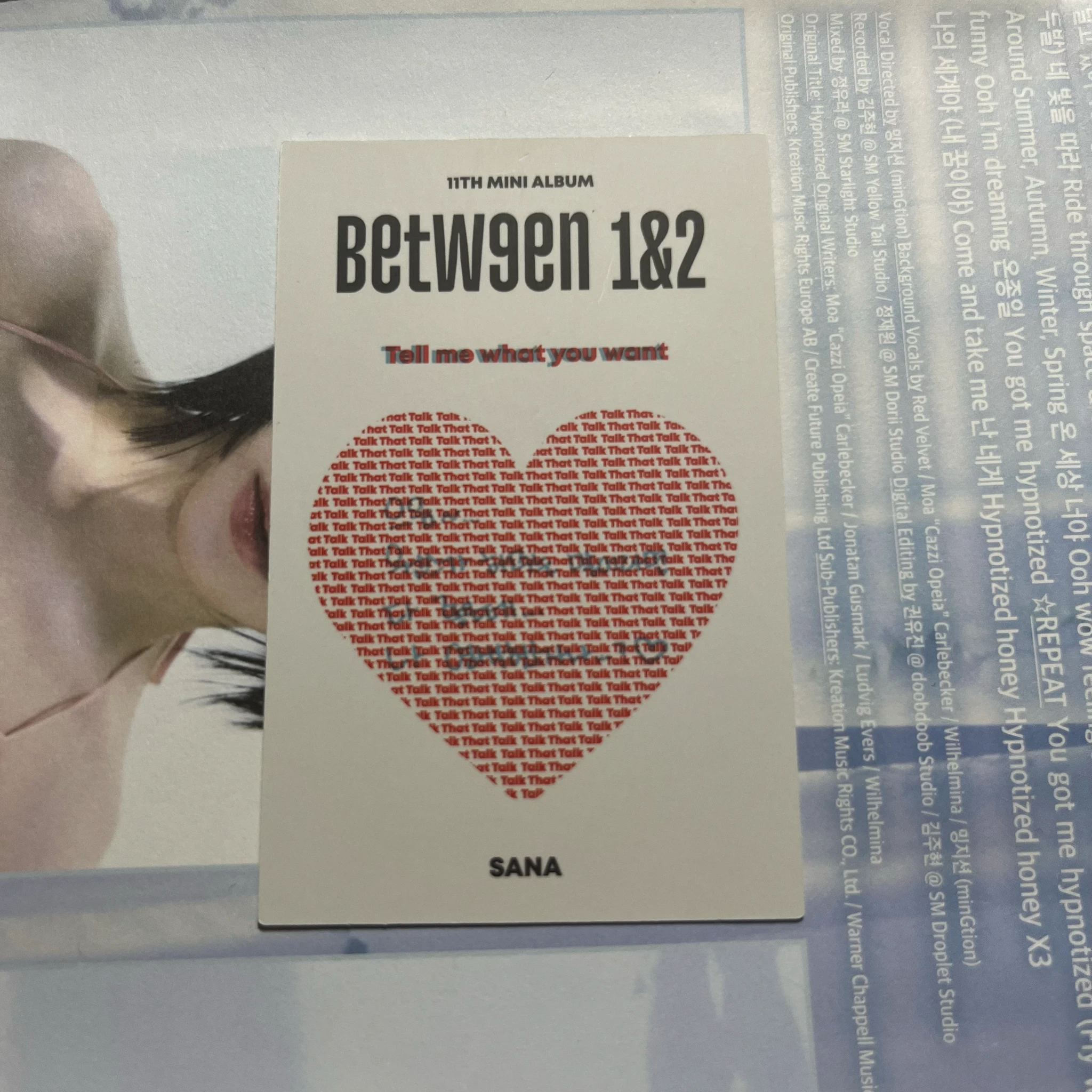 TWICE Sana TWICE-Sana-Album-BETWEEN 1&2 listing photo 2