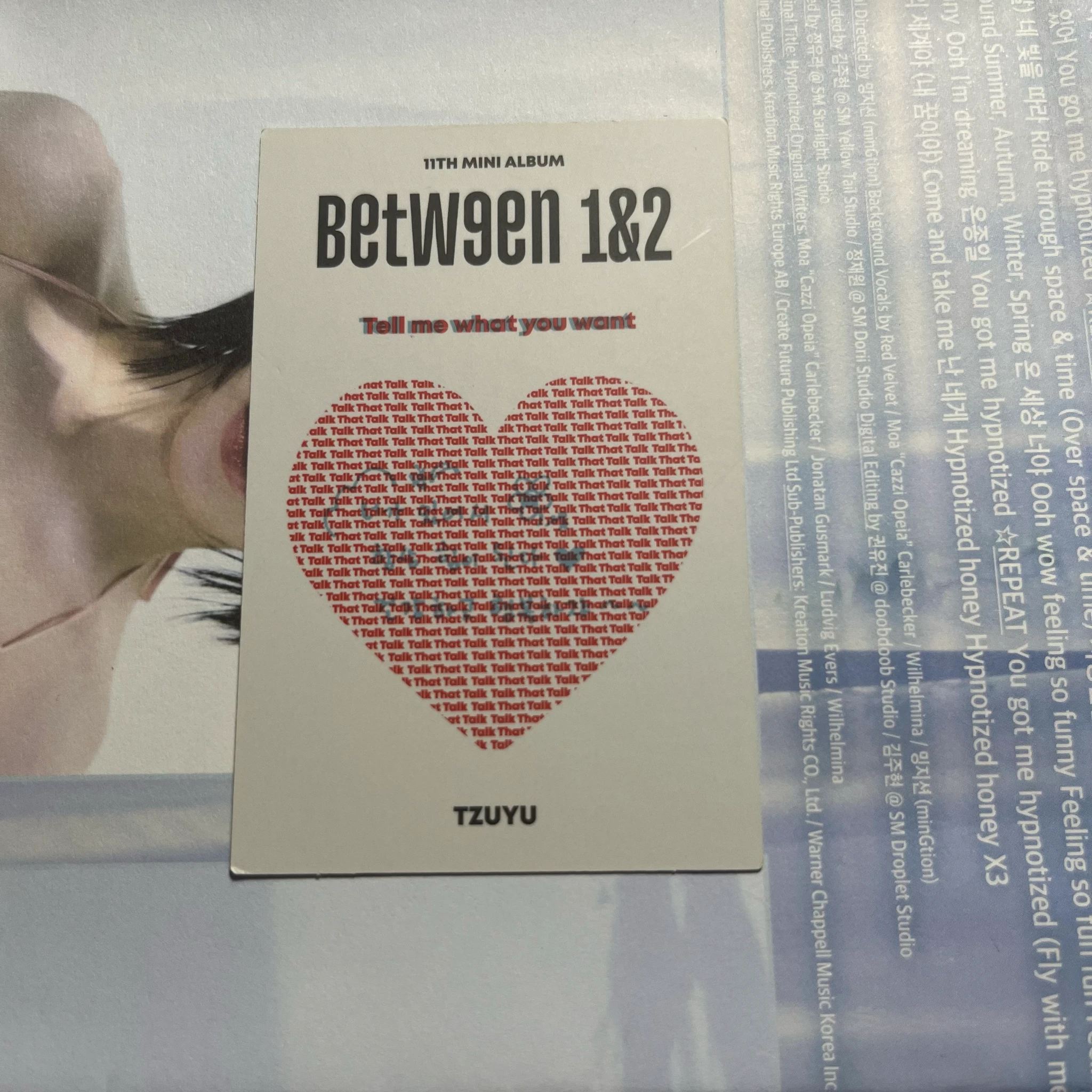 TWICE Tzuyu TWICE-Tzuyu-Album-BETWEEN 1&2 listing photo 2