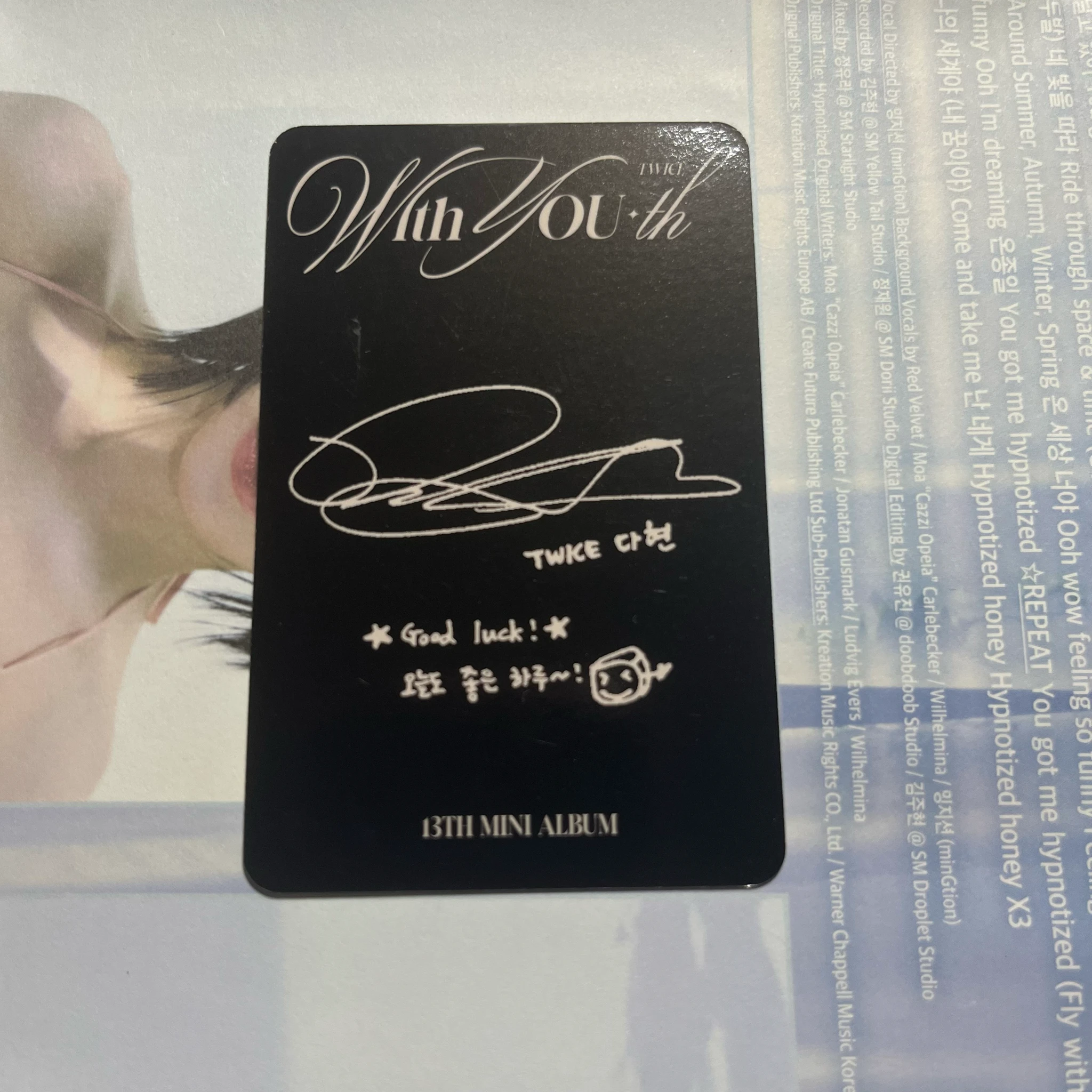 TWICE Dahyun TWICE-Dahyun-Album-with you-th listing photo 2