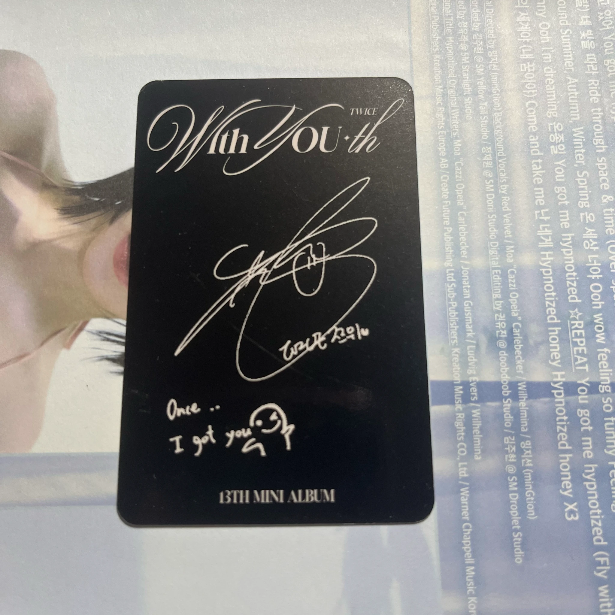 TWICE Tzuyu TWICE-Tzuyu-Album-with you-th listing photo 2