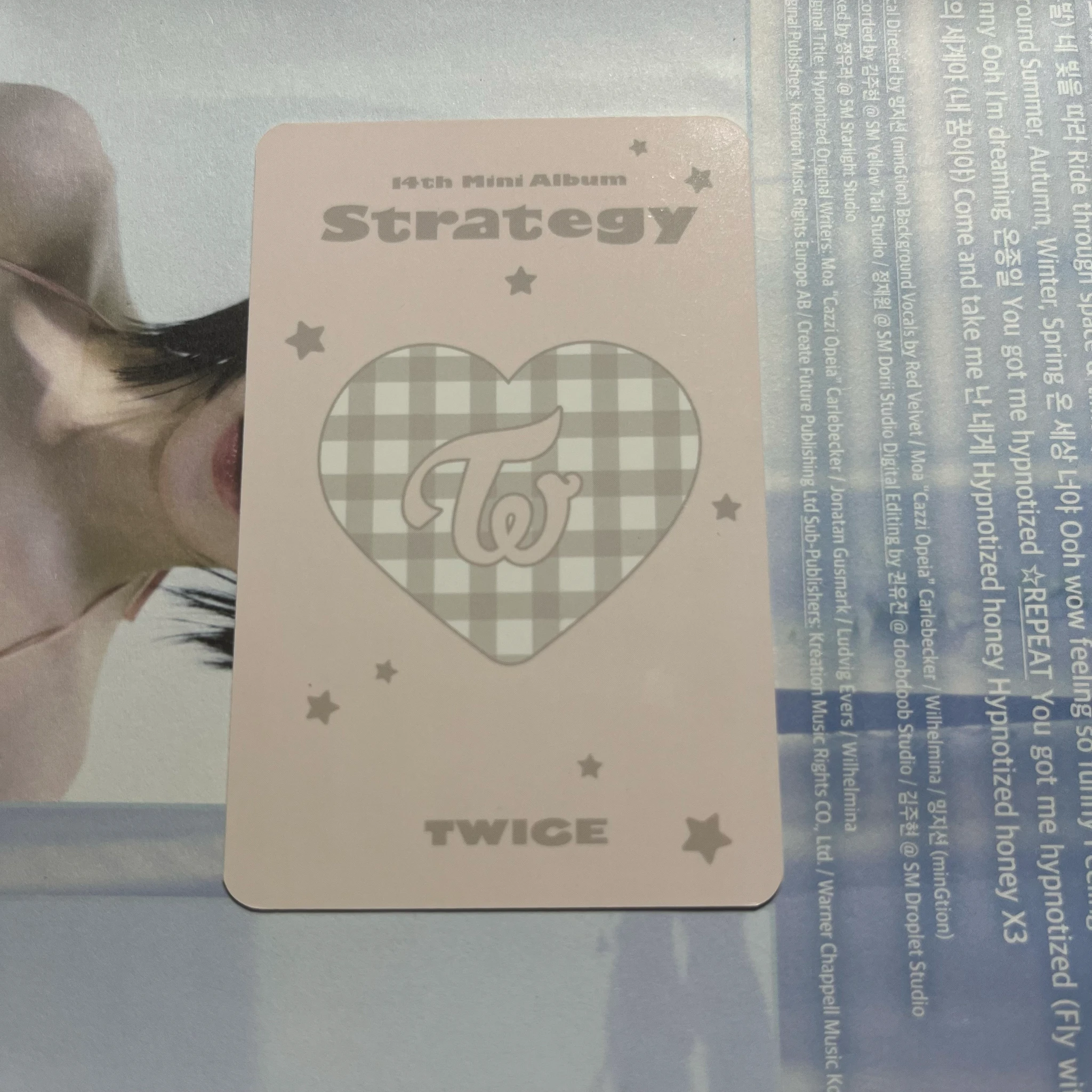 TWICE Dahyun TWICE - STRATEGY Album jyp shop pop-up store tin case photocard set listing photo 2