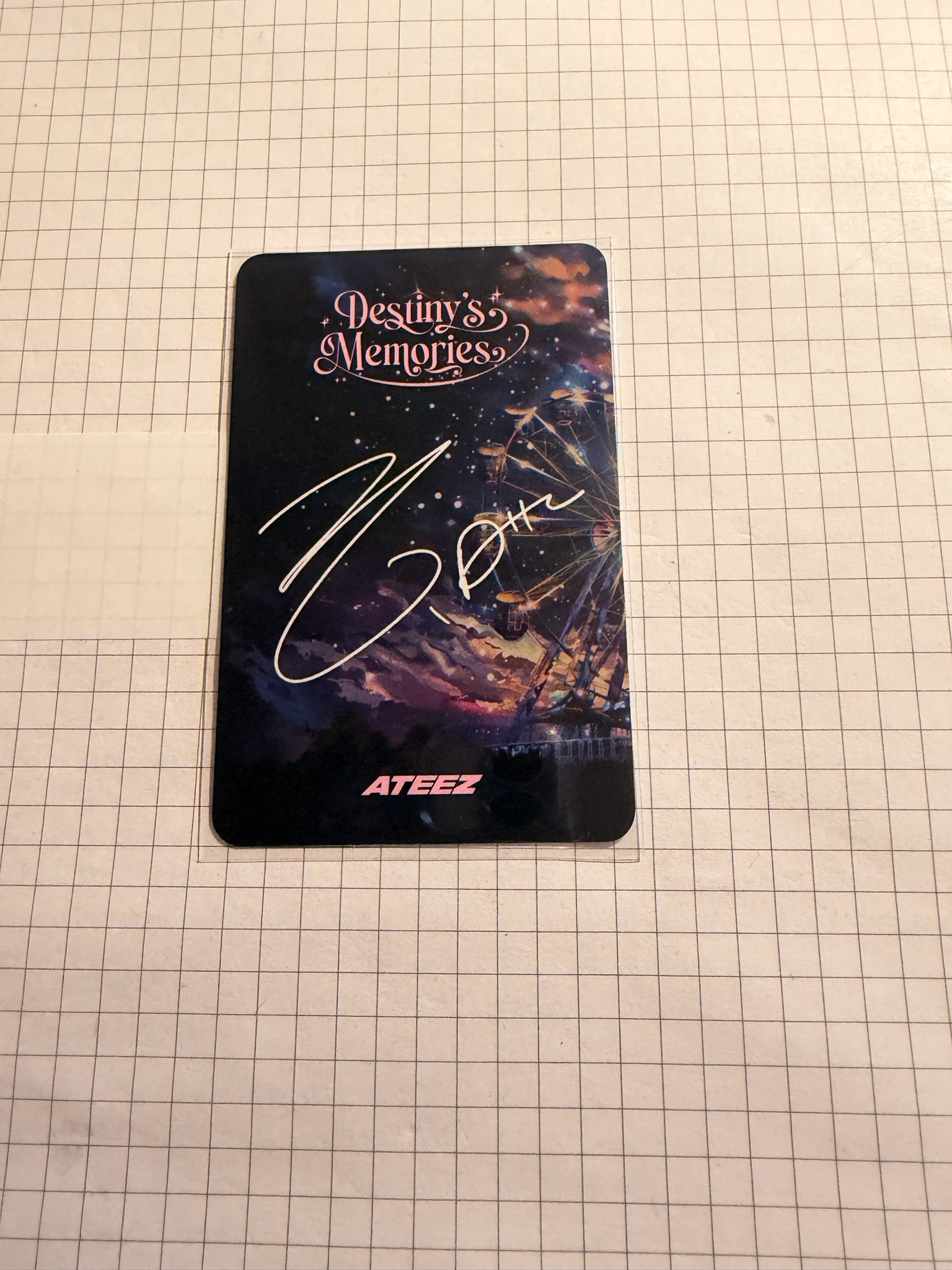 ATEEZ Hongjoong ATEEZ - Hongjoong - Destiny's Memories Exhibition Other trading card listing photo 2