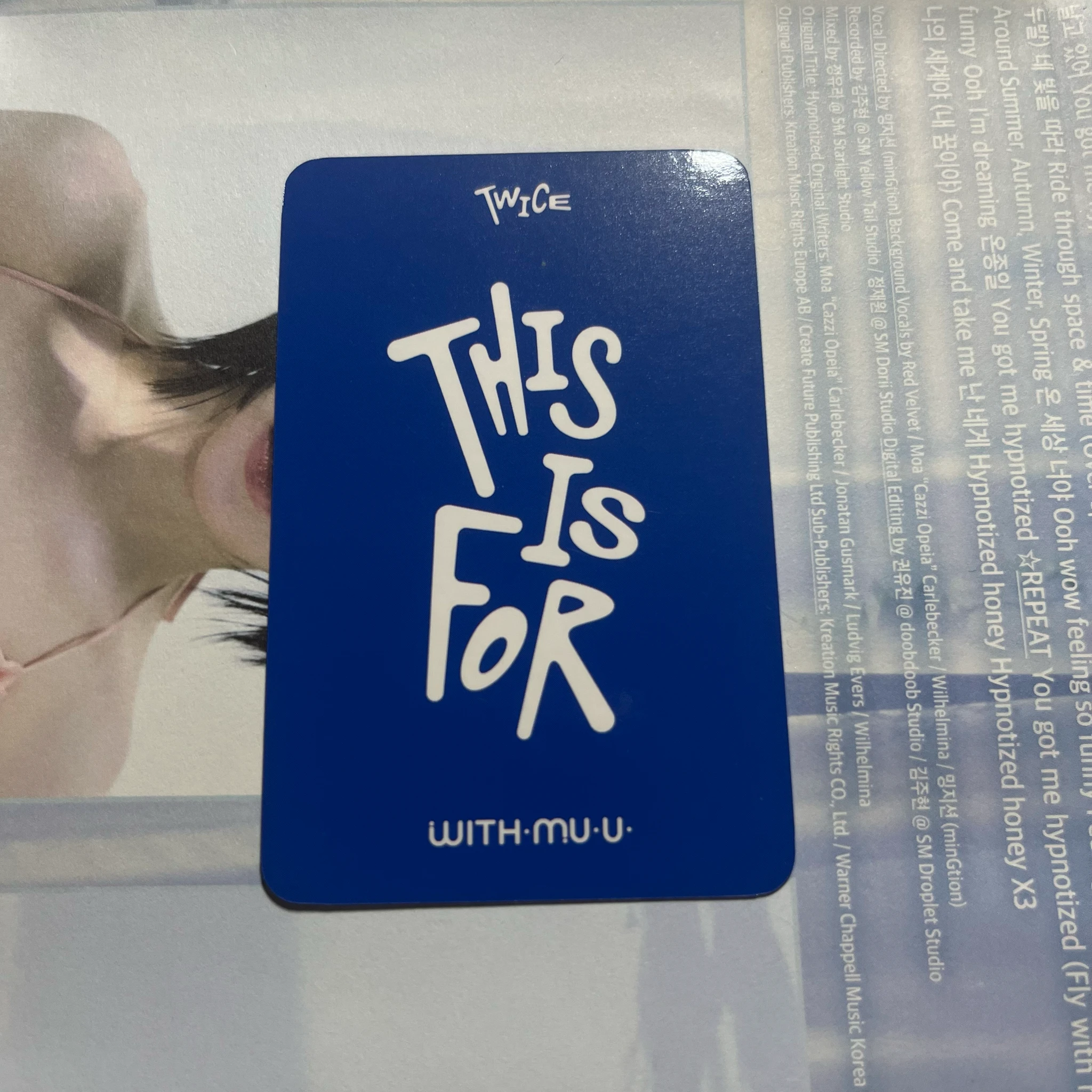 TWICE Mina TWICE-Mina-Album-this is for listing photo 2
