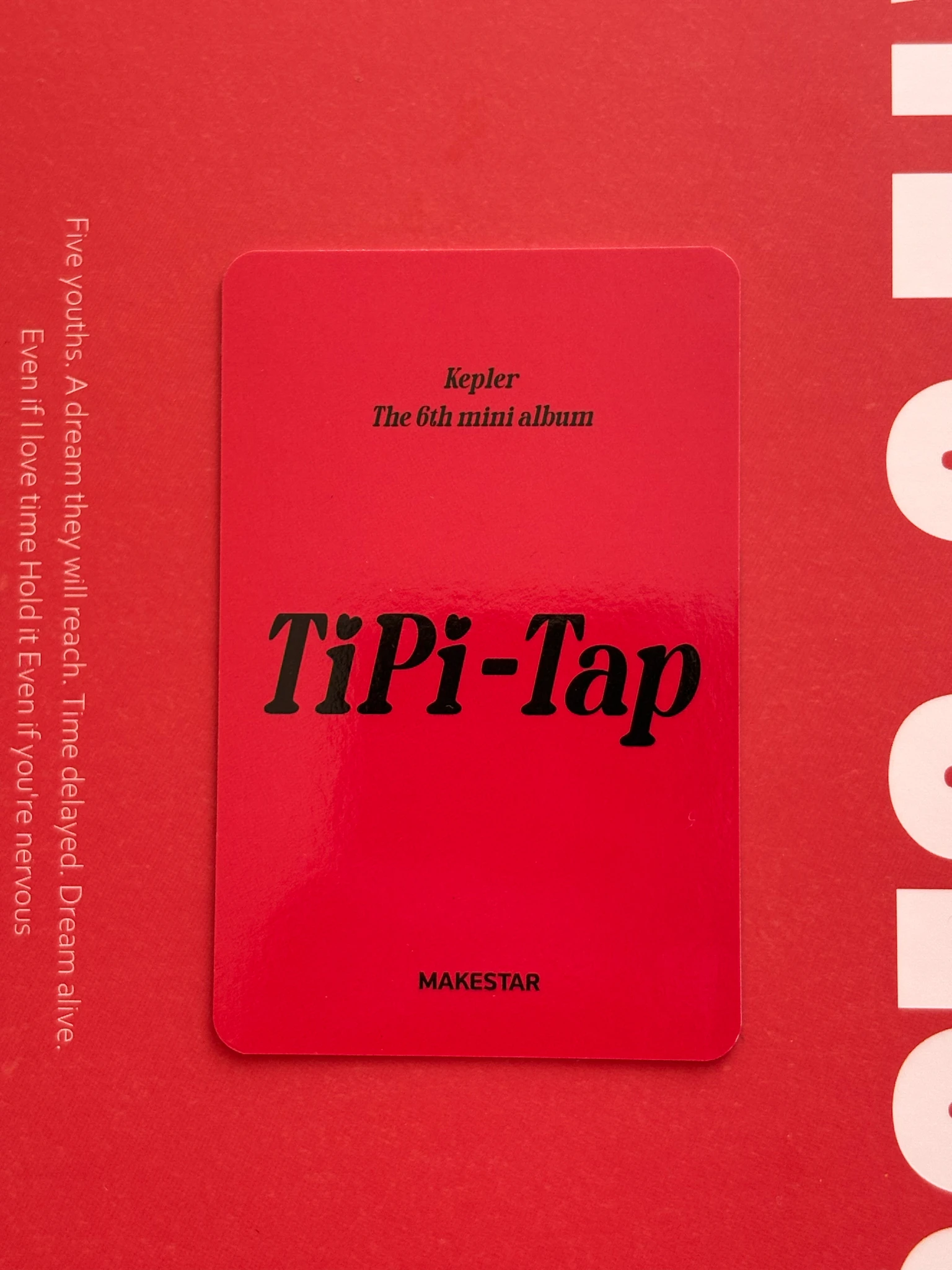 Kep1er Hikaru Kep1er - Hikaru - TIPI-TAP Album pob (pre-order benefit) makestar round 1 online listing photo 2