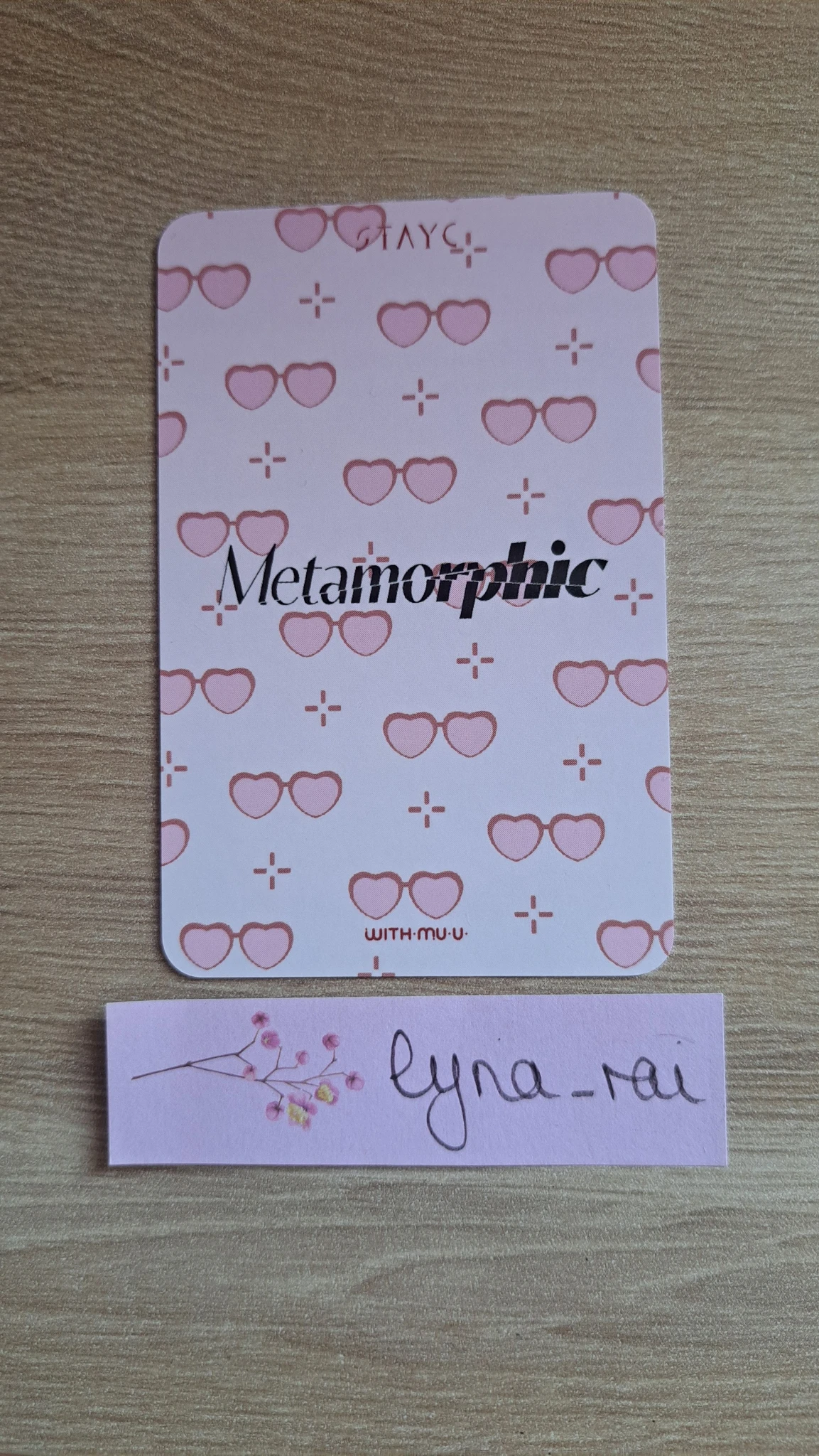 STAYC Sumin STAYC - Sumin - Metamorphic Album withmuu lucky draw listing photo 2