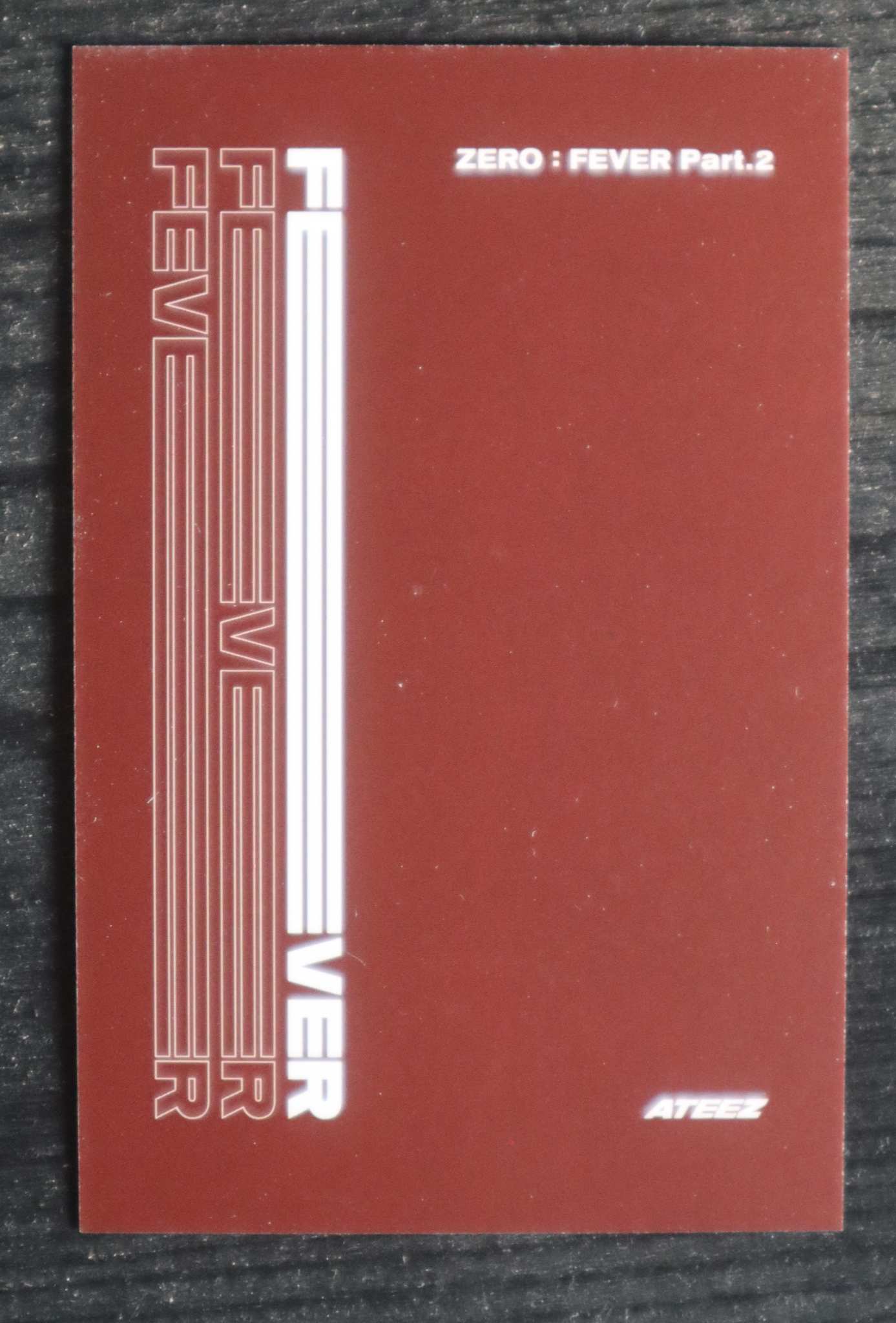 ATEEZ San ATEEZ - San - ZERO : FEVER Part.2 Album poca album listing photo 2