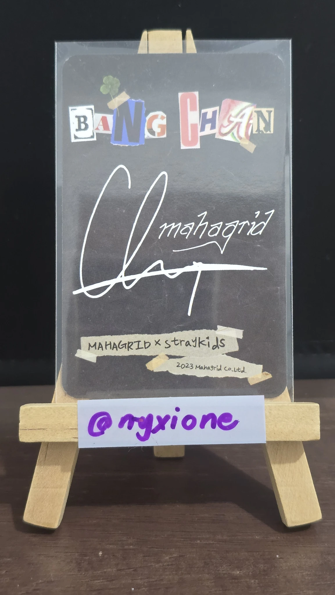 Stray Kids Bang Chan Stray Kids - Bang Chan - Mahagrid x Stray Kids Other round 4 brand collaboration mahagrid photocard set listing photo 2
